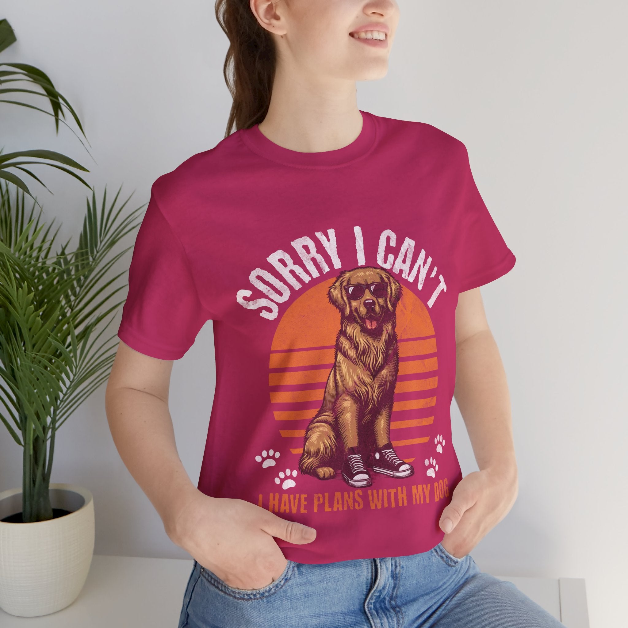 Dog Plans T-Shirt — “Sorry I Can’t, I Have Plans With My Dog” Graphic Tee