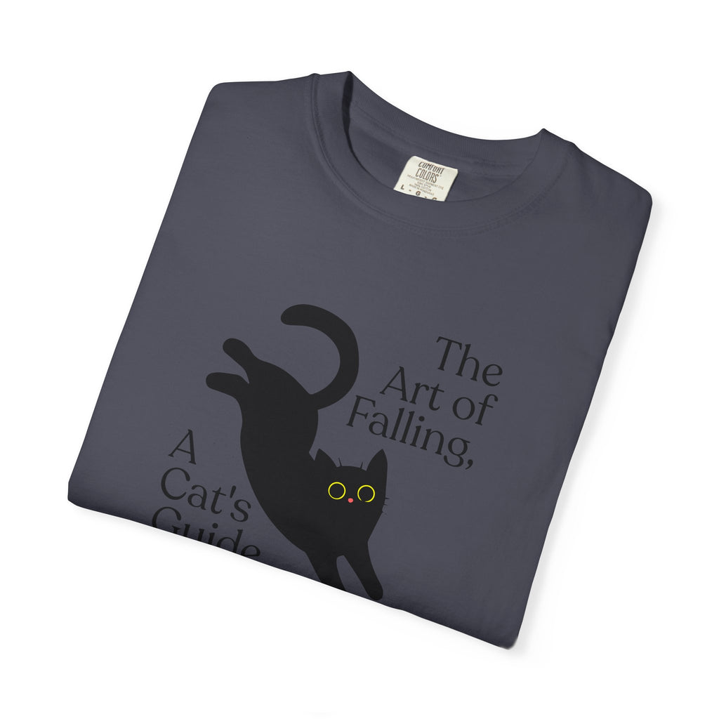 Cat "The Art of Falling" Graphic T-Shirt — A Cat’s Guide to Life