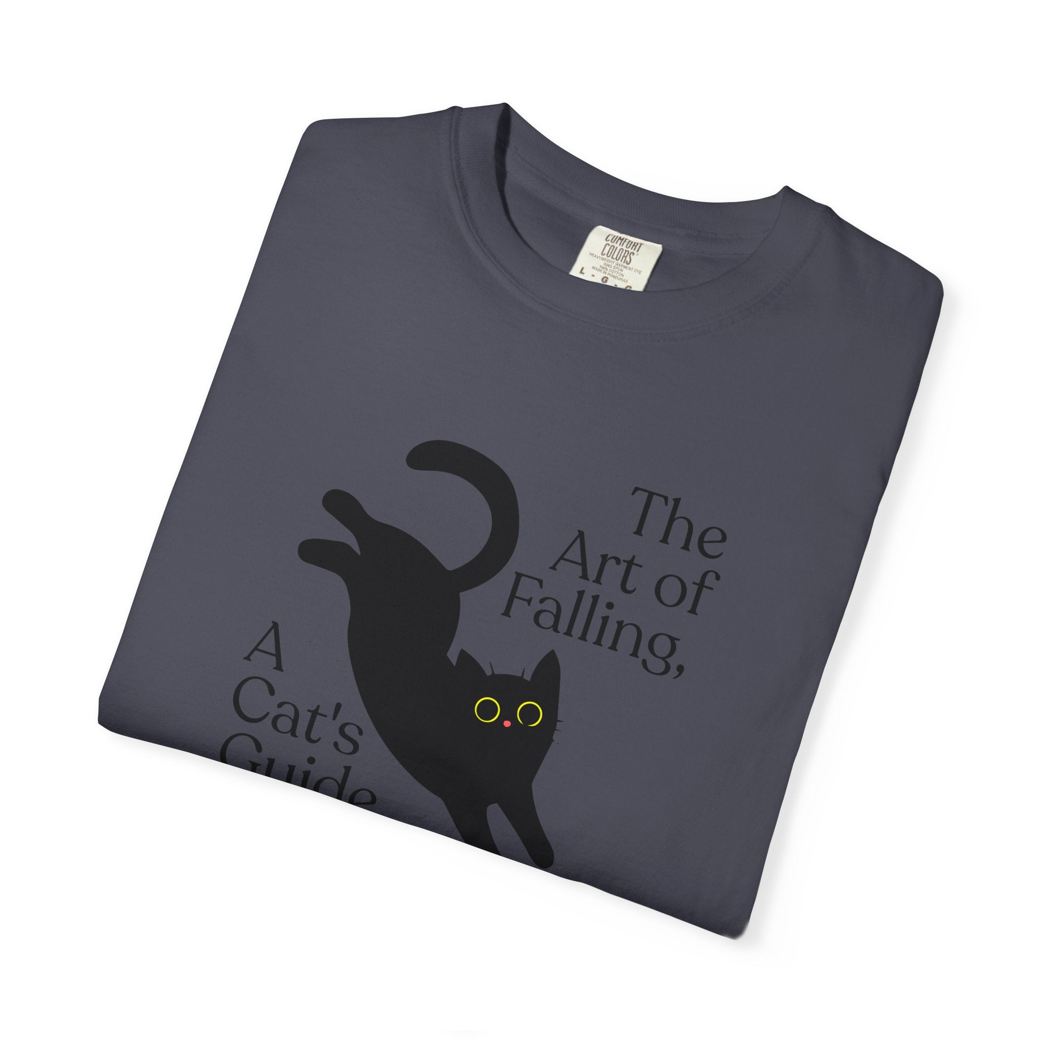 Cat "The Art of Falling" Graphic T-Shirt — A Cat’s Guide to Life