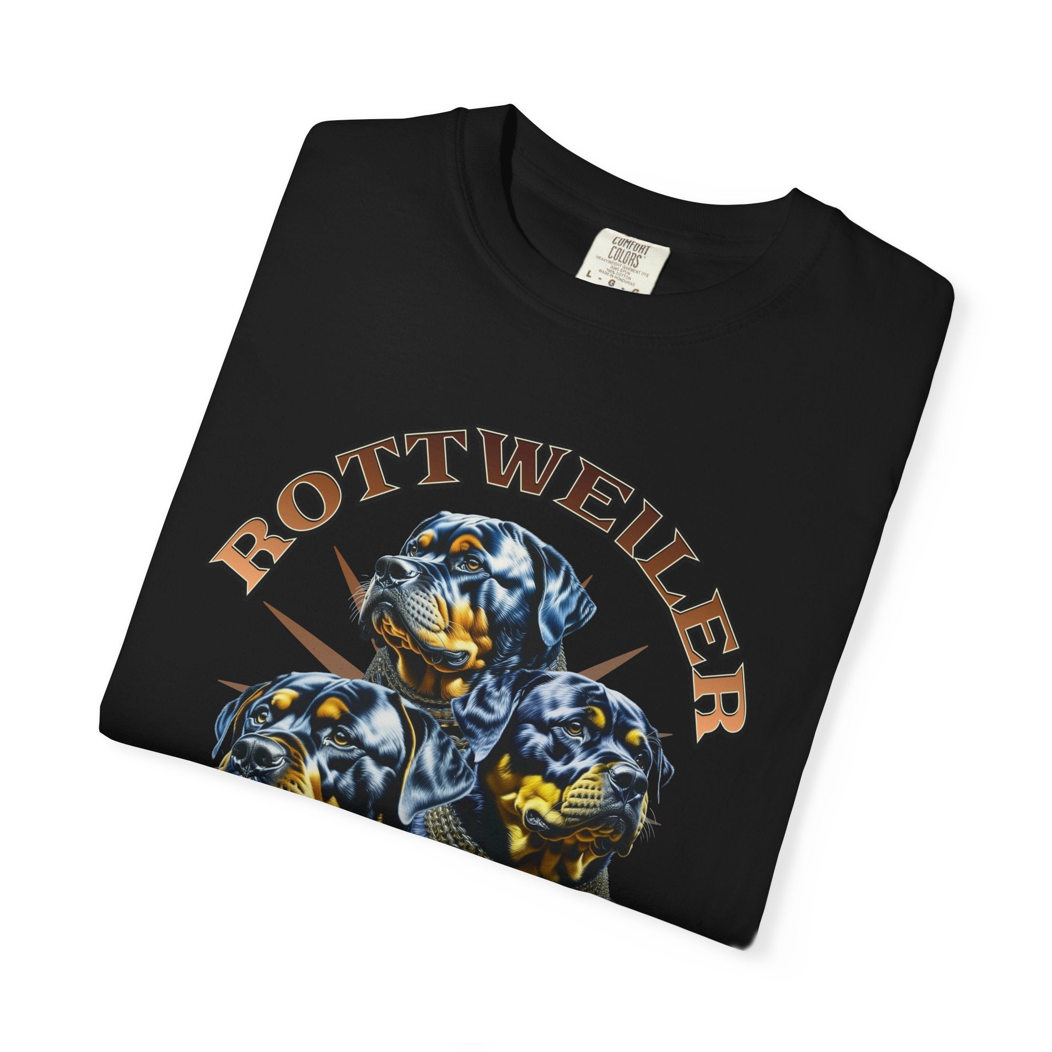 Rottweiler Guard Dog T-Shirt — Vintage Triple Rottweiler Graphic