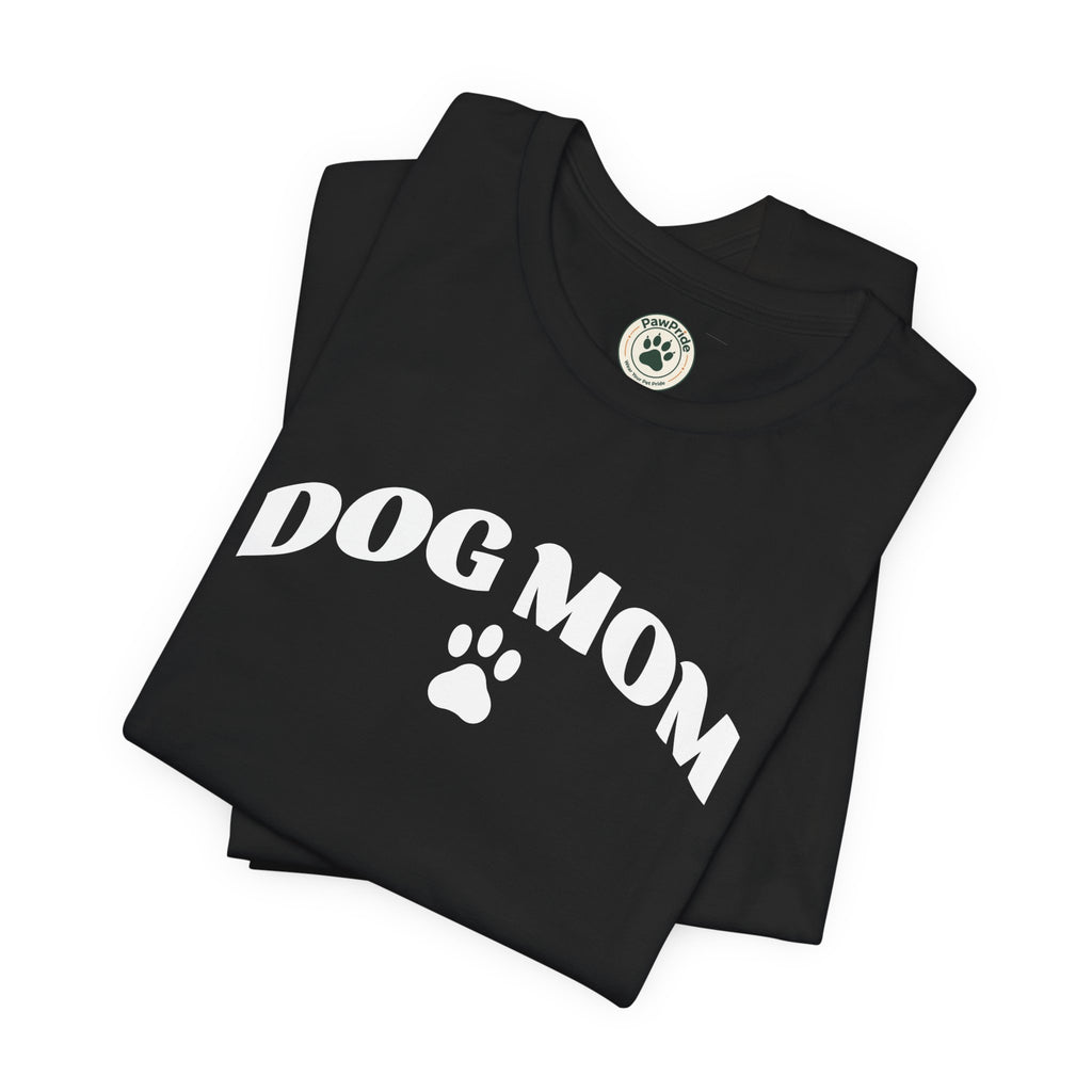 Dog Mom T-Shirt – Retro Paw Print Tee for Dog Lovers, Pet Mom Gift