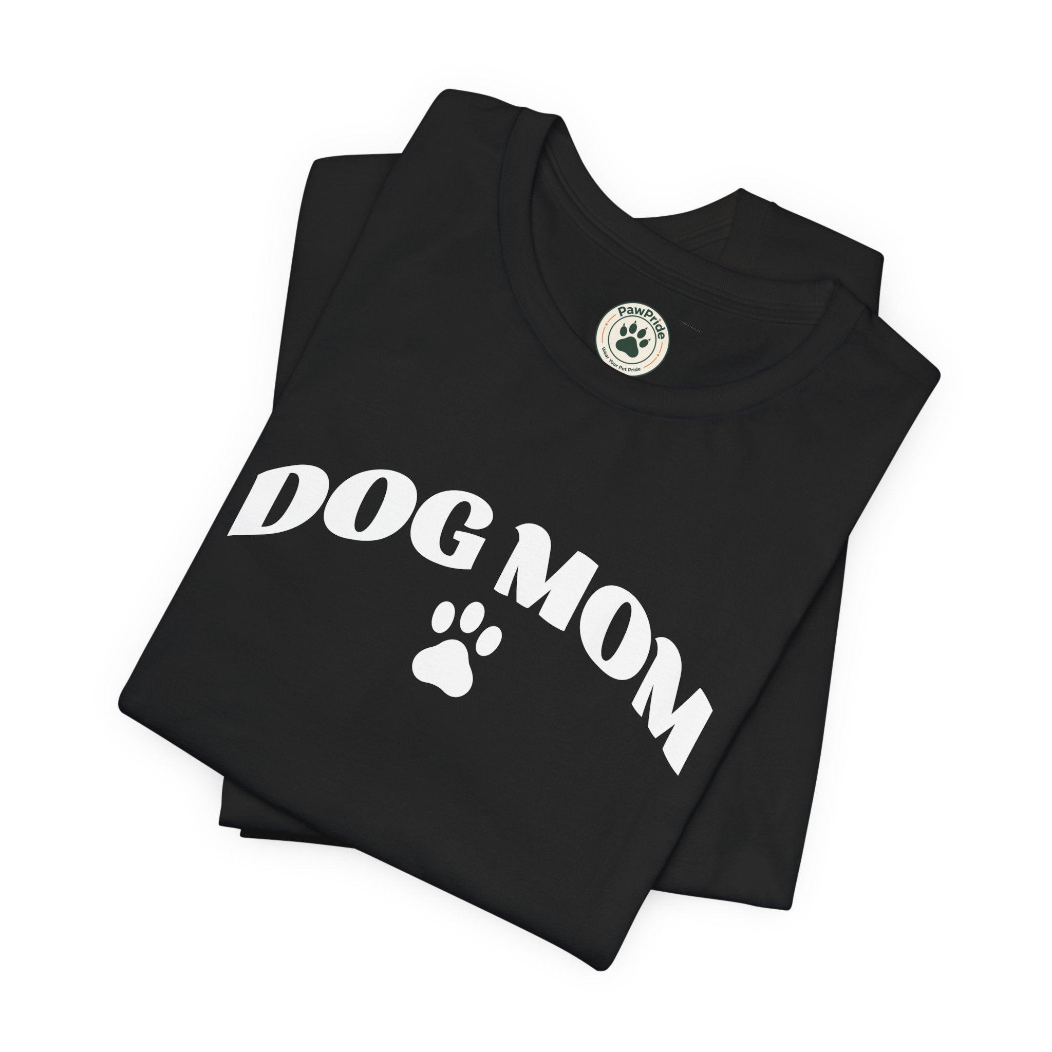 Dog Mom T-Shirt – Retro Paw Print Tee for Dog Lovers, Pet Mom Gift