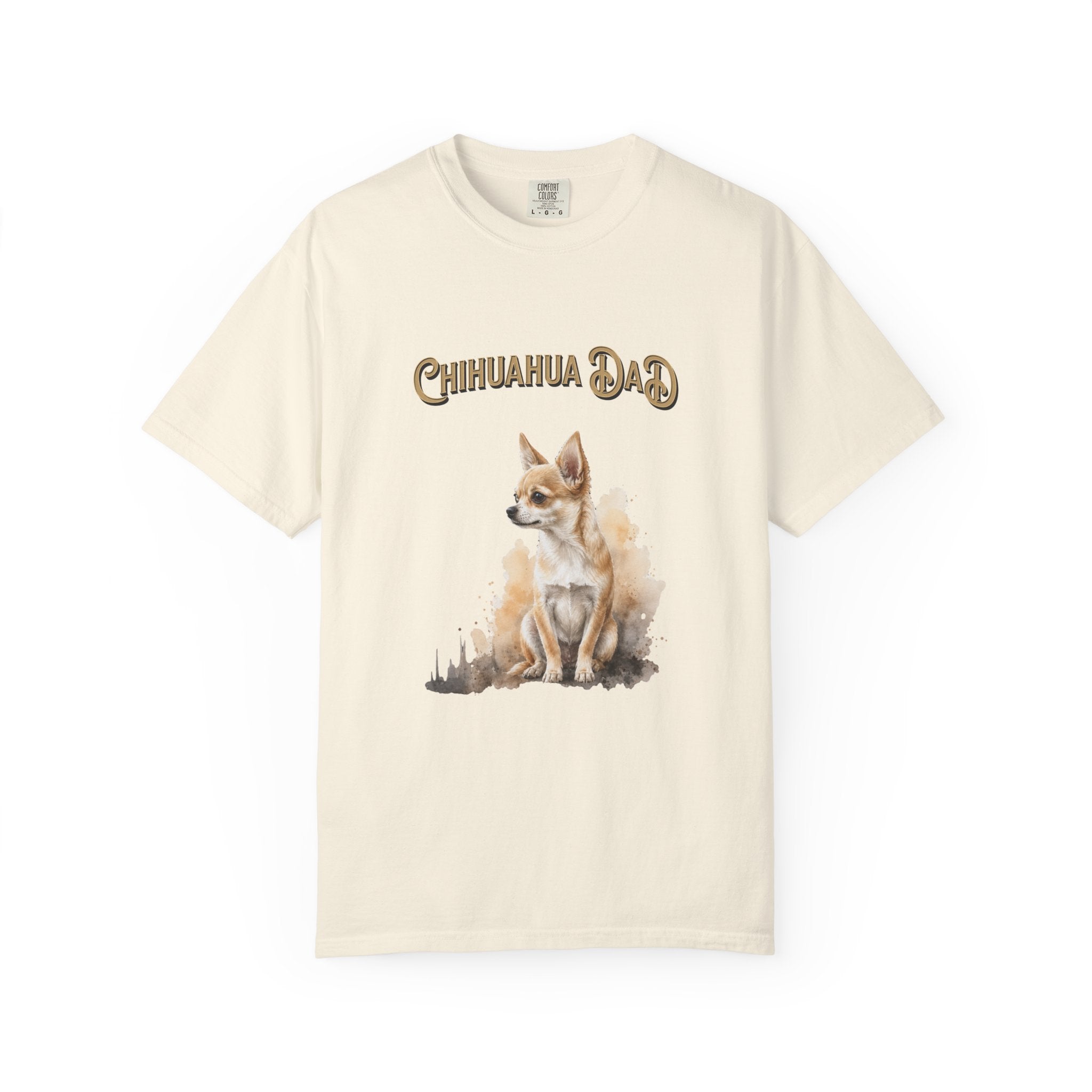 Chihuahua Dad T-Shirt — Watercolor Chihuahua Dad Tee for Dog Lovers