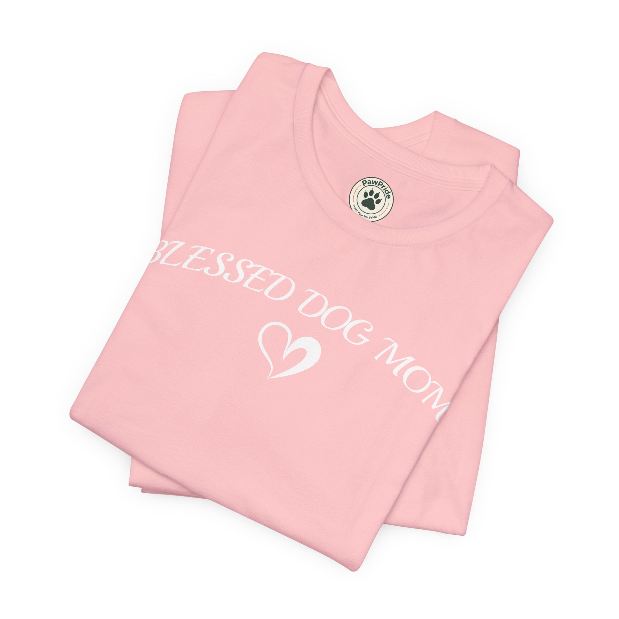 Blessed Dog Mom T-Shirt — Women’s Dog Lover Tee with Heart