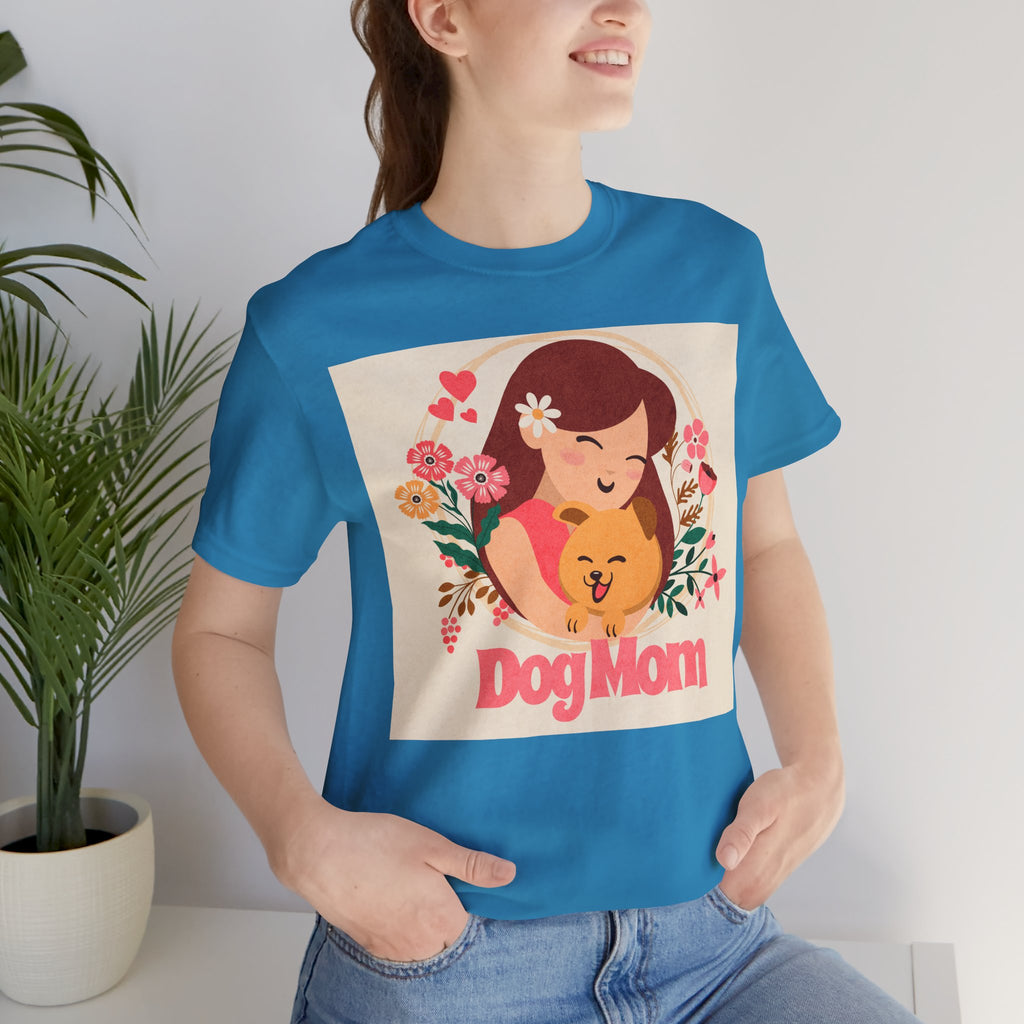 Dog Mom T-Shirt — Cute Floral Dog Mom Tee