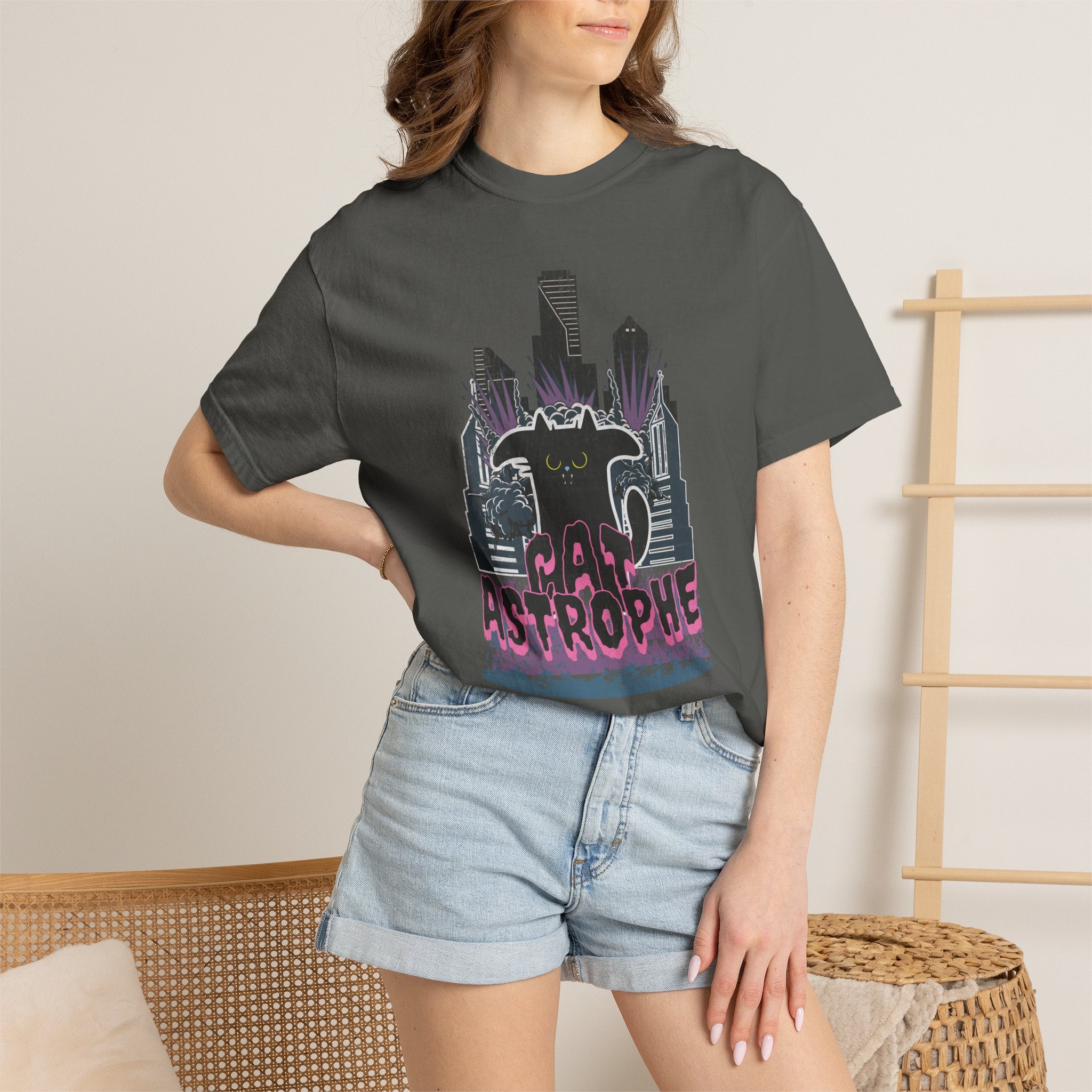 Astrophe Cityscape T-Shirt — Retro Monster Graphic Tee
