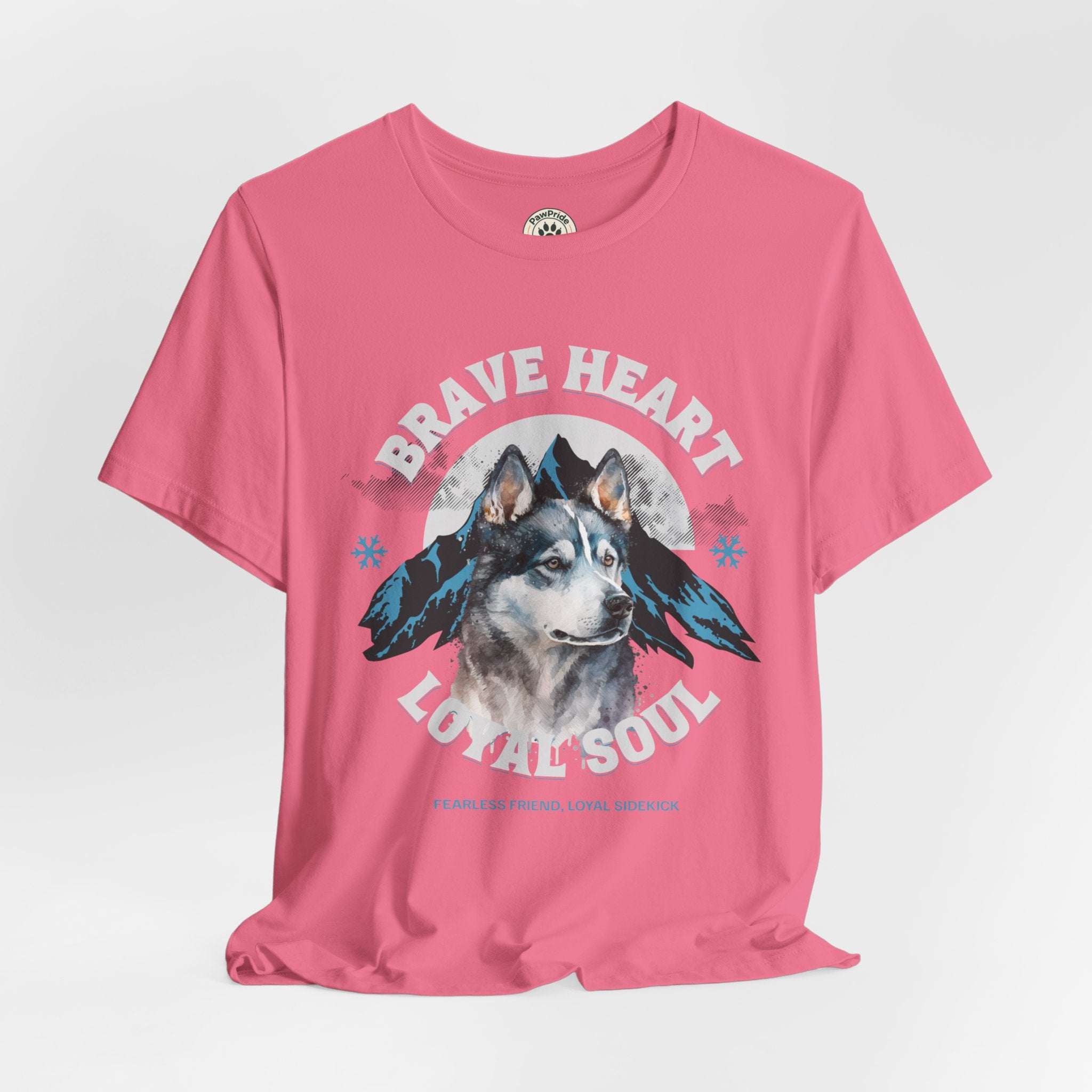 Husky T-Shirt "Brave Heart Loyal Soul" – Wildlife Mountain Graphic Tee