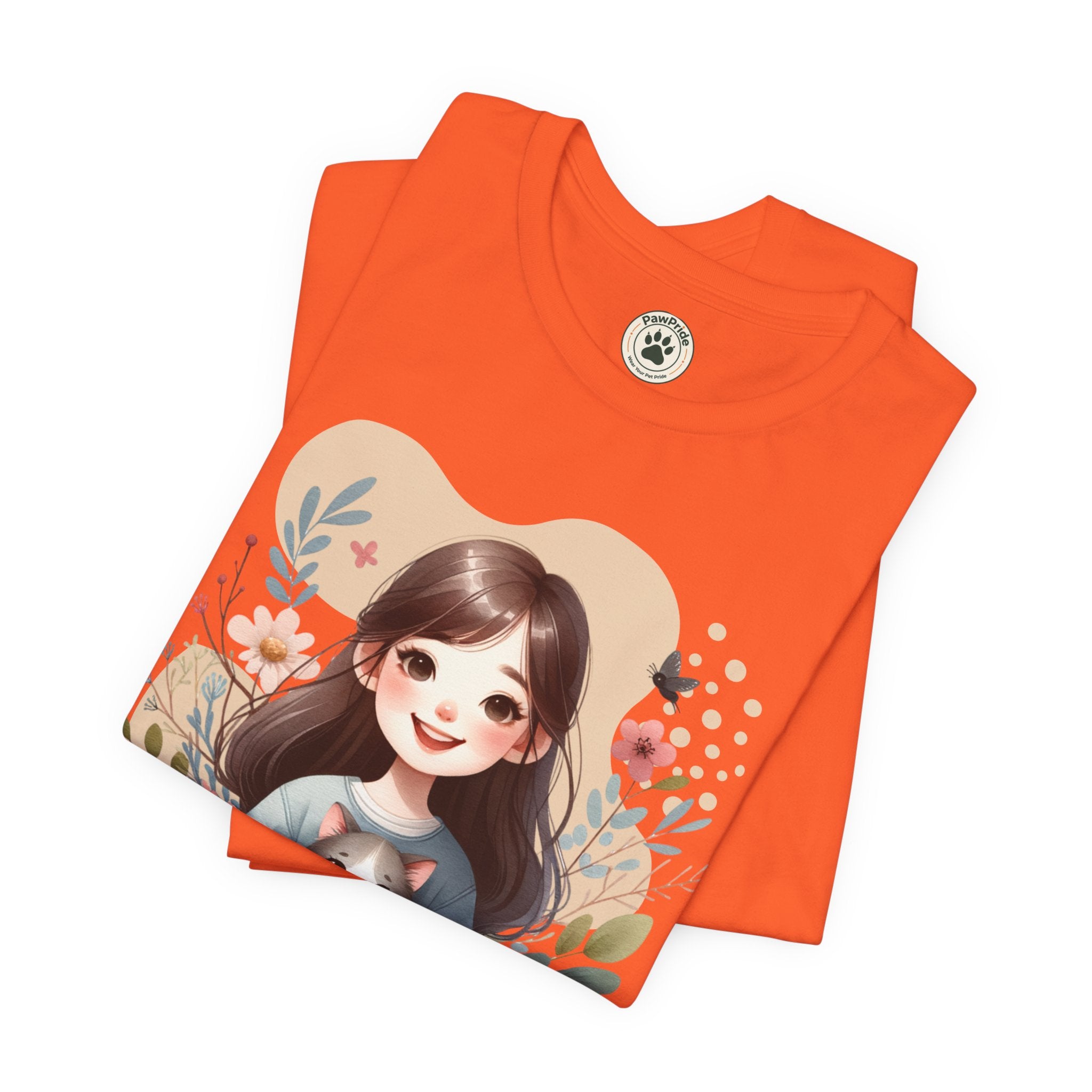 Cat Mom T-Shirt — Cute Floral Illustration Tee for Women Cat Lovers