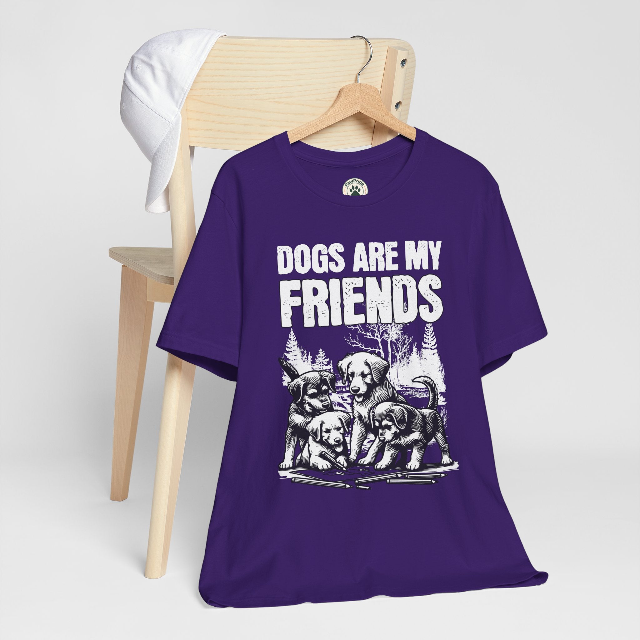 Dogs Are My Friends T-Shirt — Cute Puppy Graphic Tee for Dog Lovers