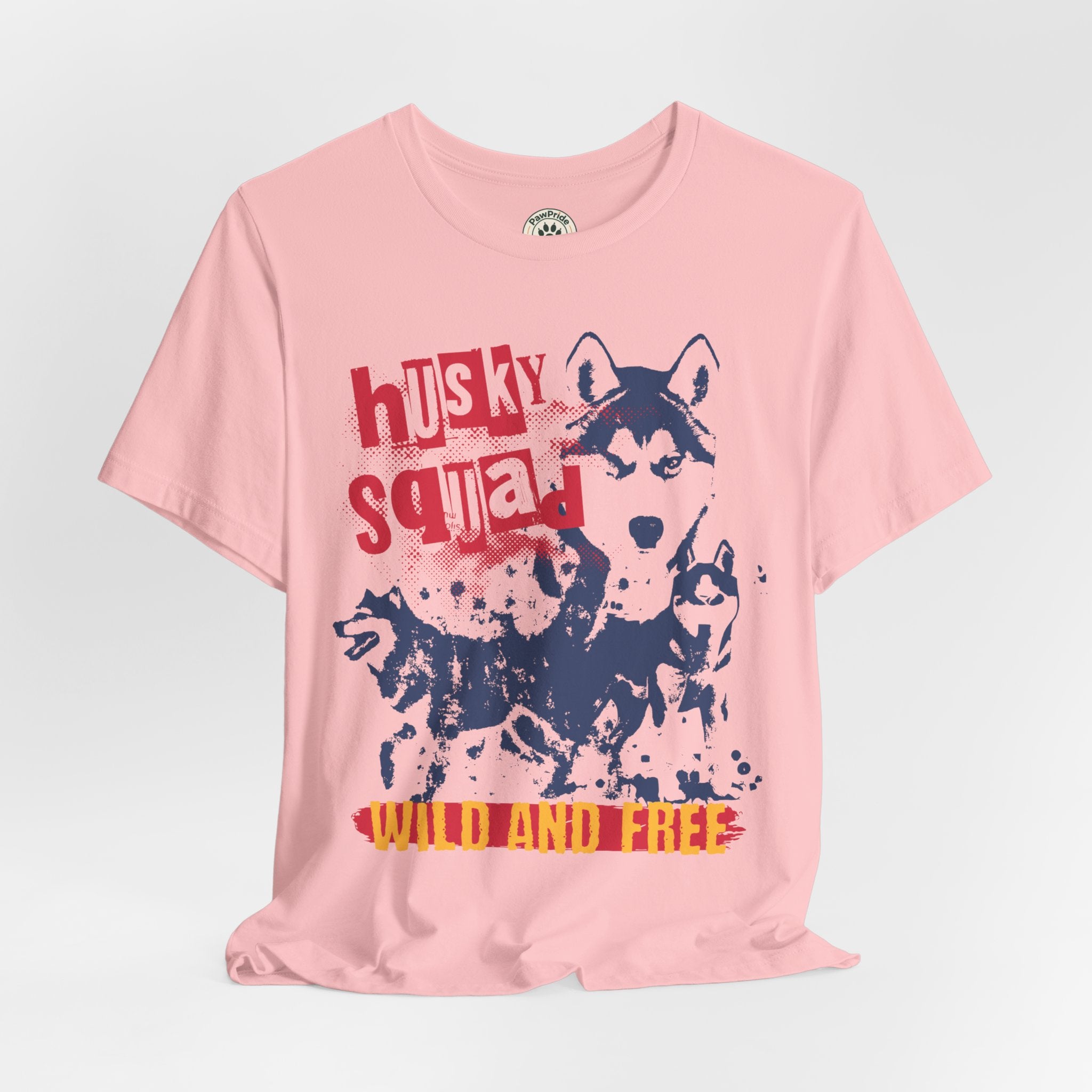 Husky Squad Tee — Wild and Free Siberian Husky Graphic T-Shirt