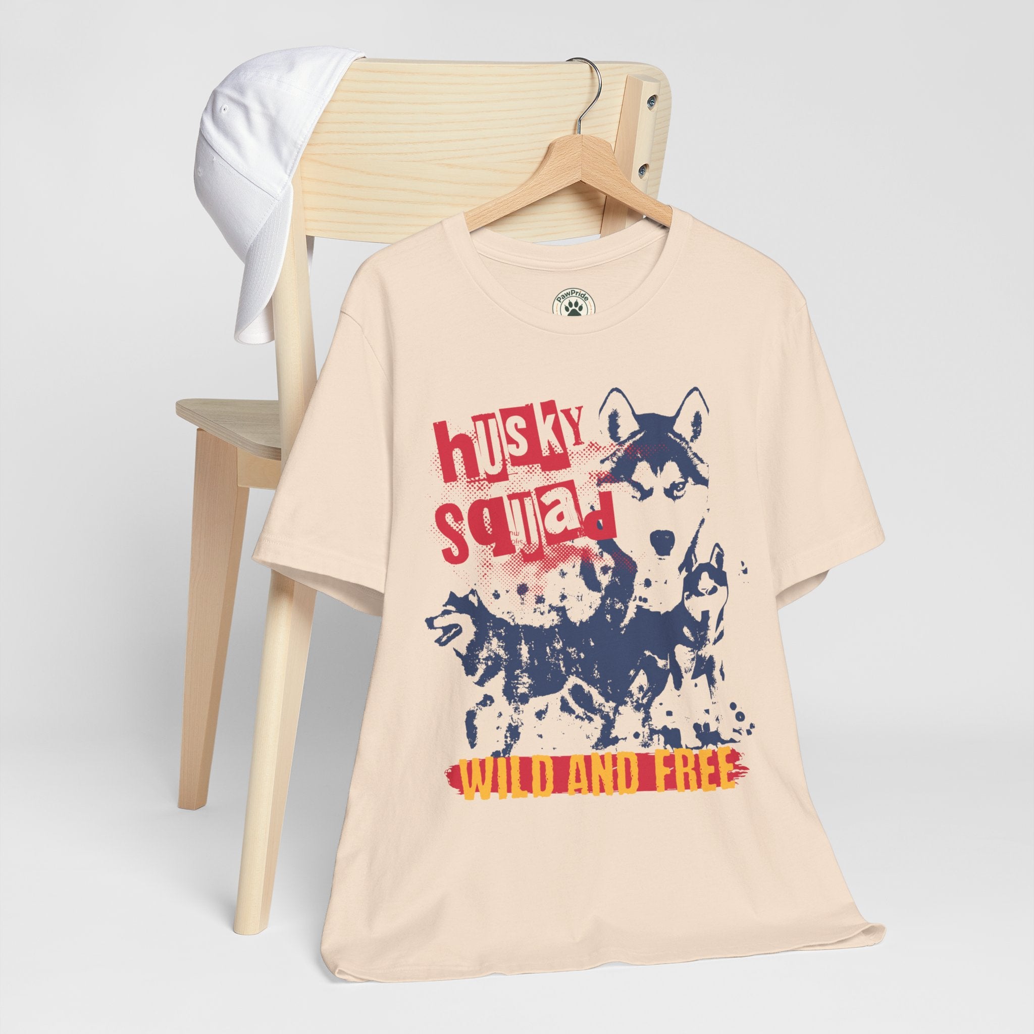 Husky Squad Tee — Wild and Free Siberian Husky Graphic T-Shirt