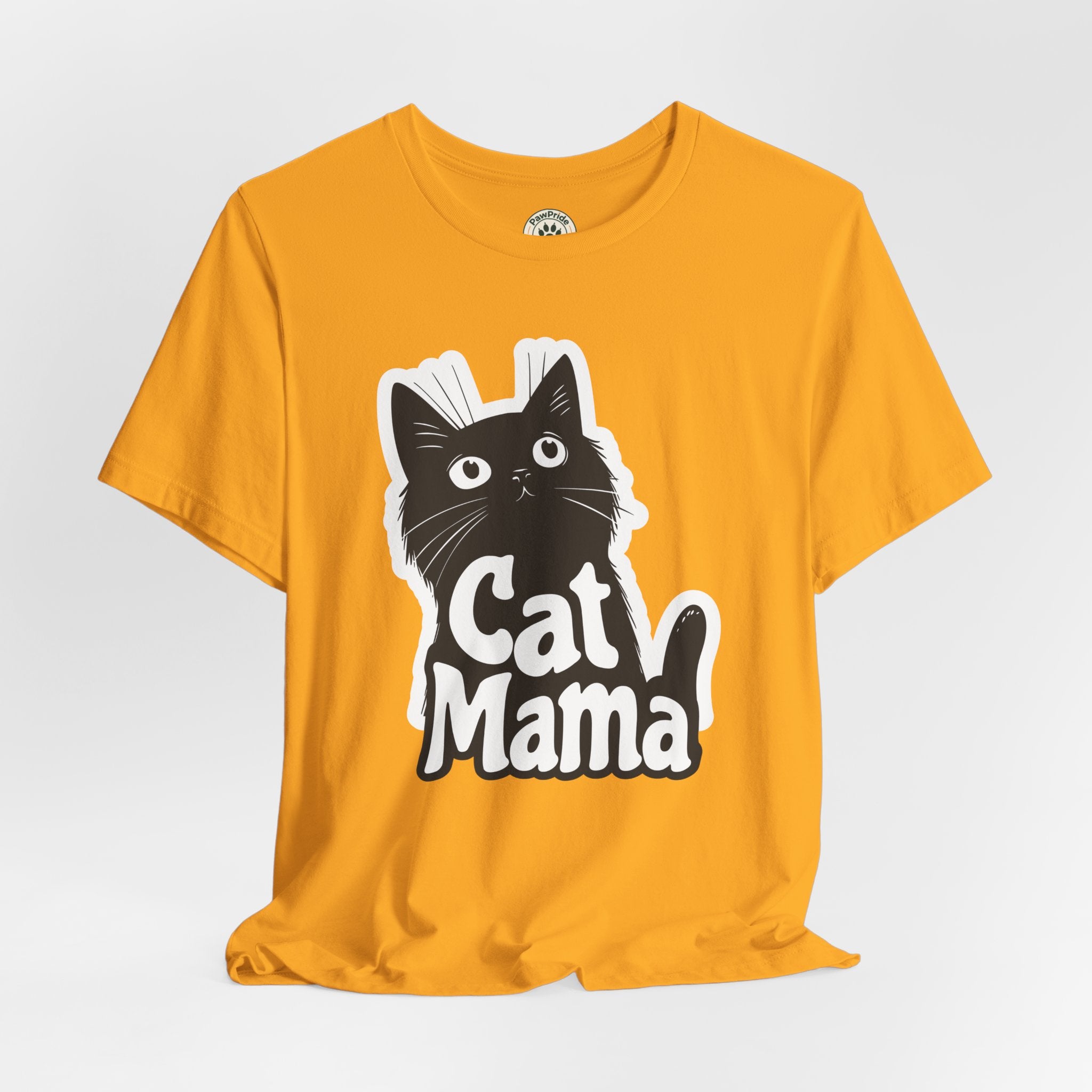 Cat Mama T-Shirt – Cute Black Cat Graphic Tee for Cat Lovers
