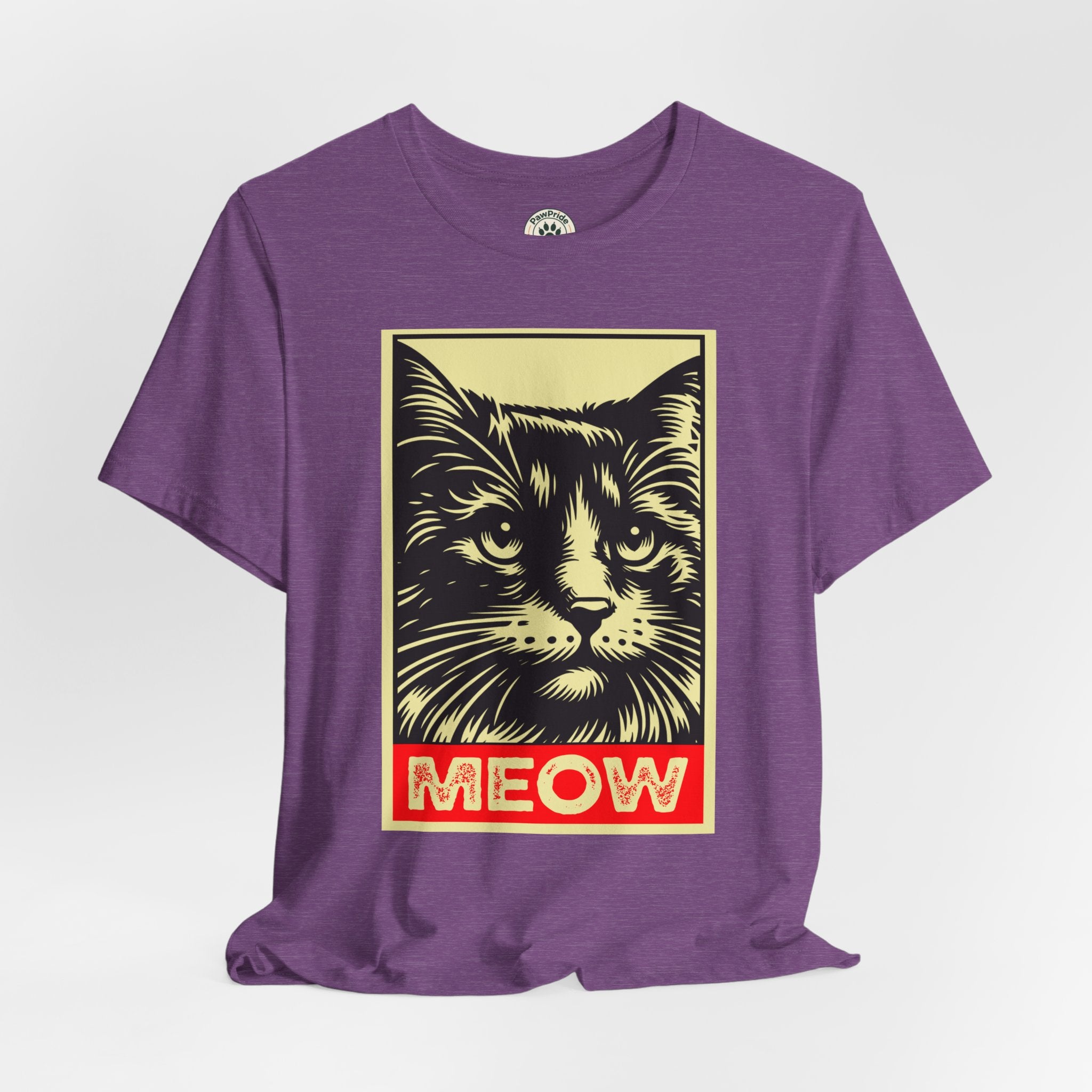 Meow Cat Portrait Tee — Graphic Cat Shirt