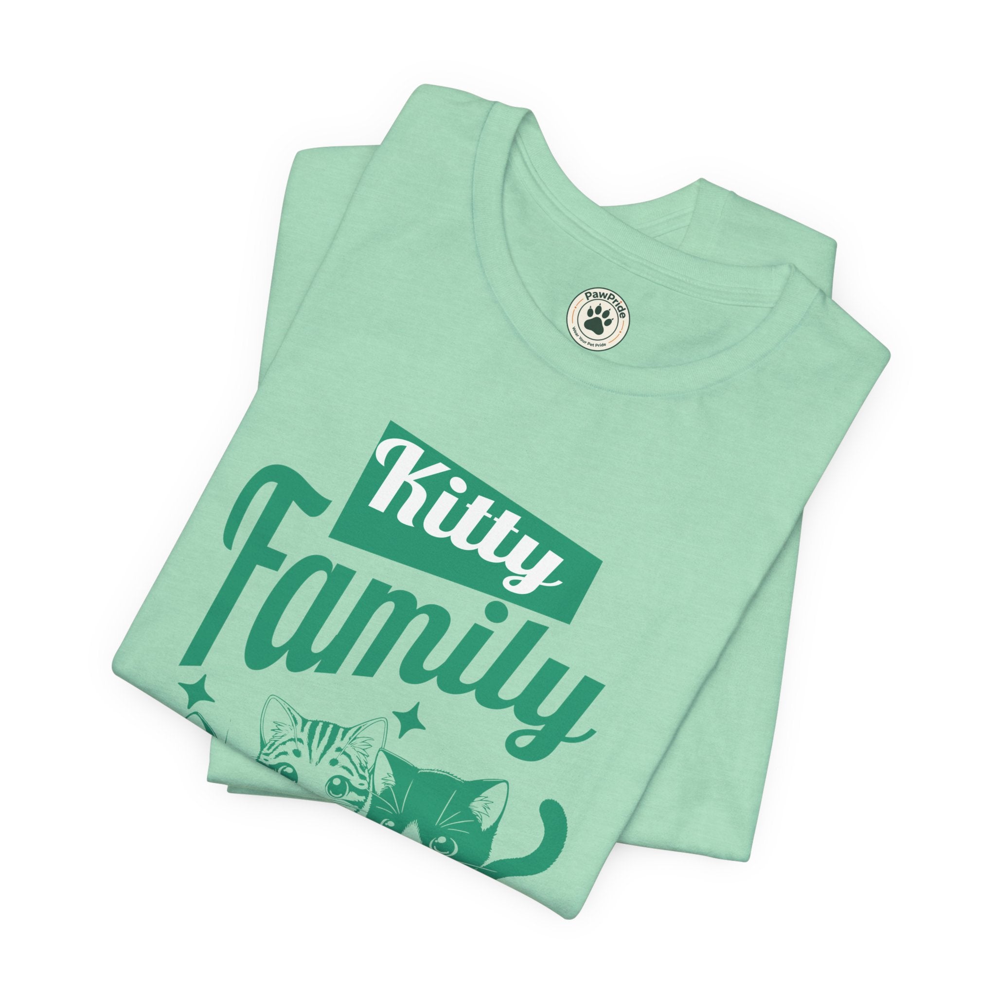 Kitty Family Tee — 'Work Together, and Succeed Together' Cat Graphic Shirt