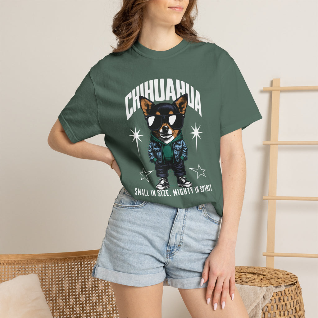 Chihuahua 'Small in Size, Mighty in Spirit' Graphic T-Shirt