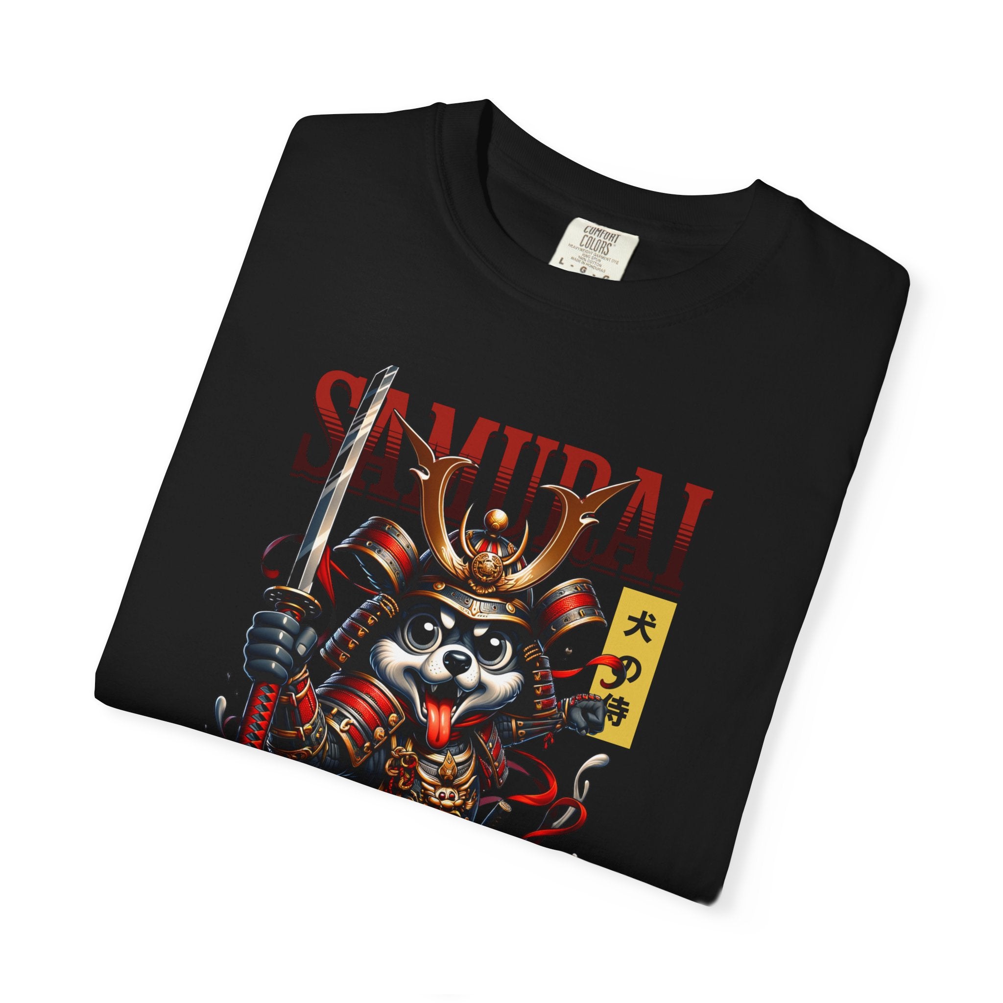 Samurai Raccoon T-Shirt — Cute Warrior Graphic Tee