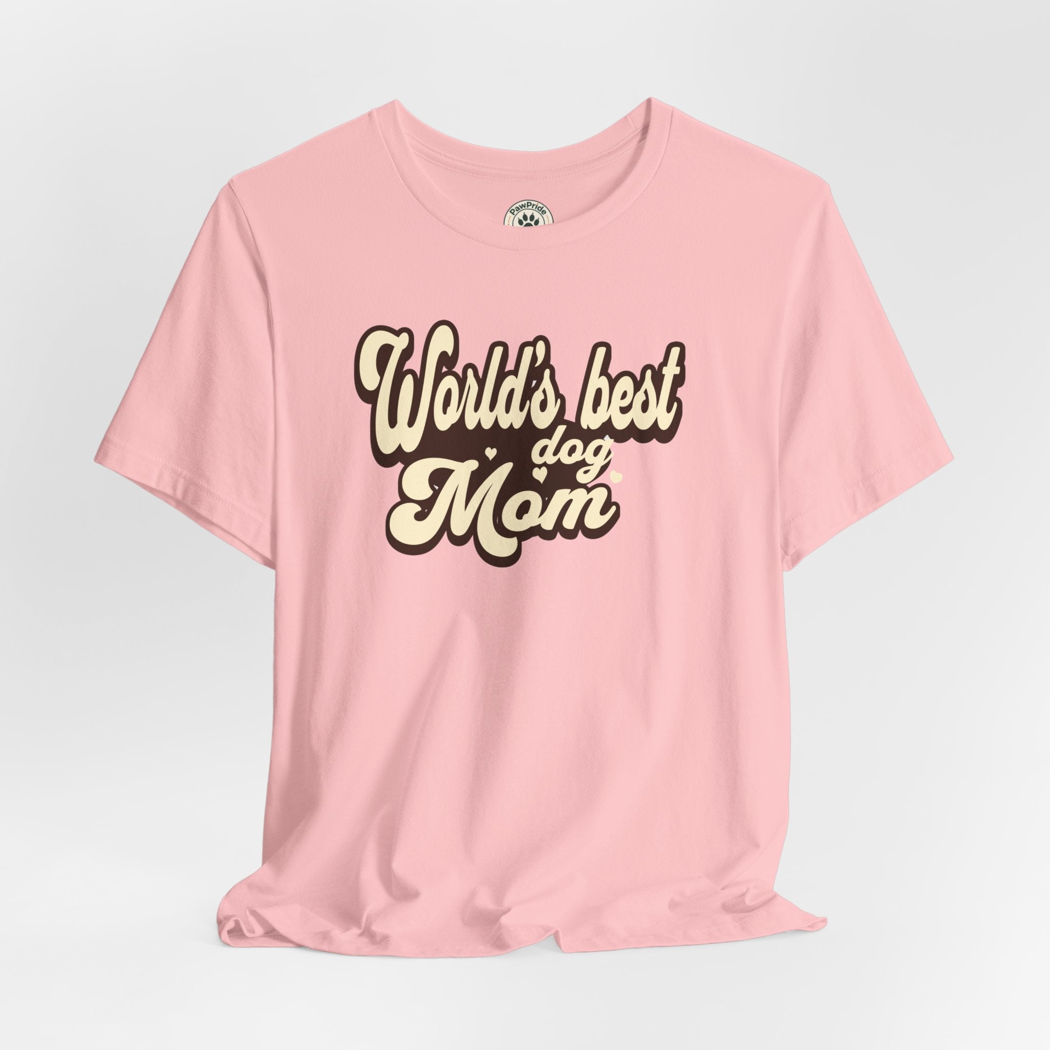 World's Best Dog Mom T-Shirt — Retro Script Pet Mom Tee