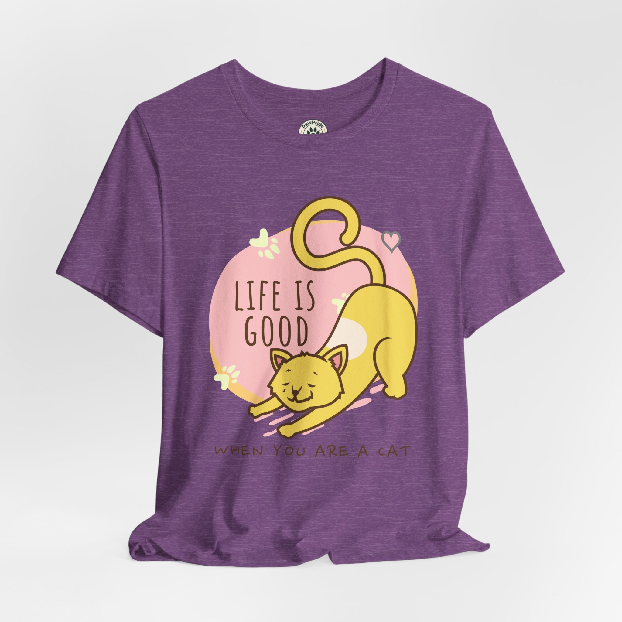 Life Is Good When You Are a Cat T-Shirt — Cute Cat Graphic Tee