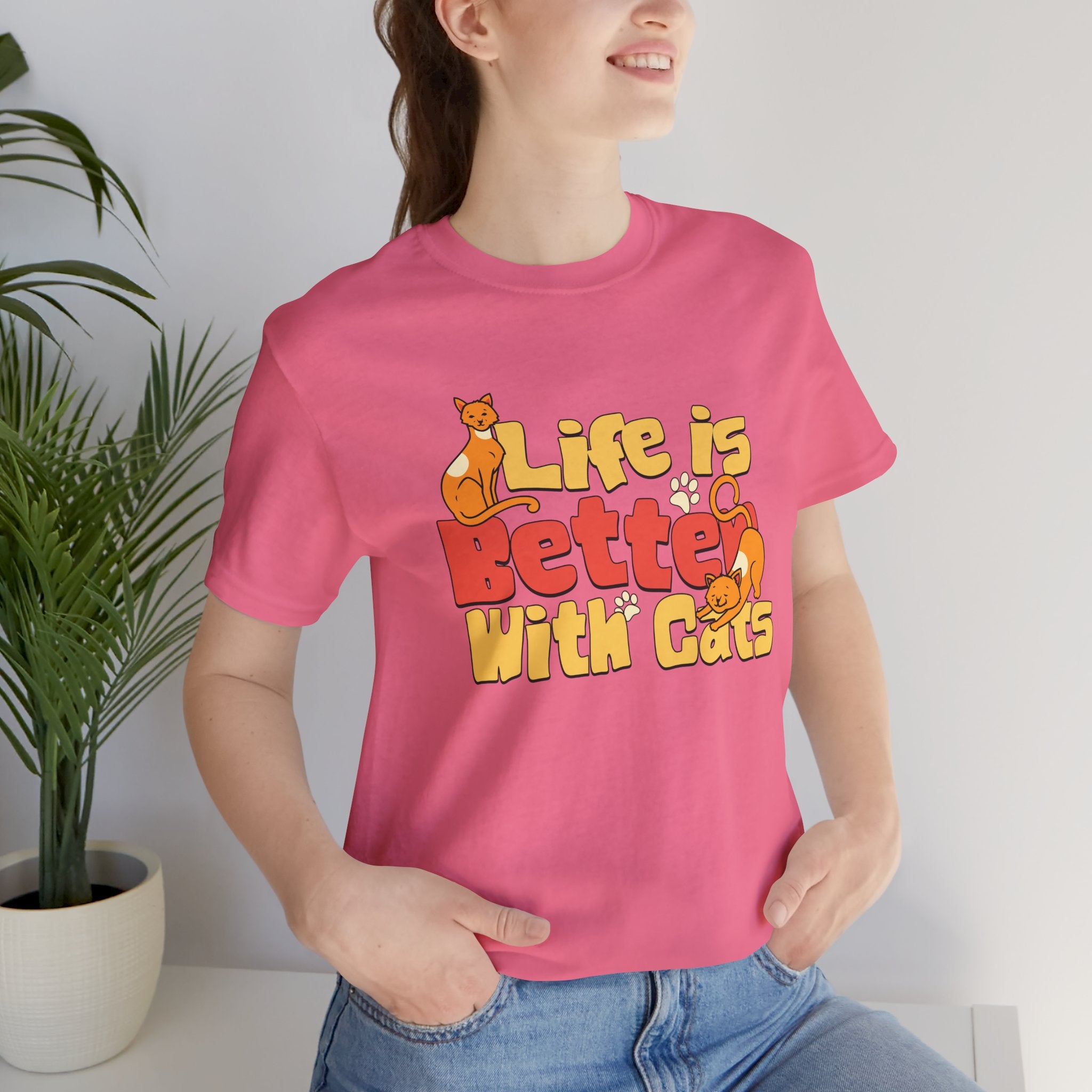 Life Is Better With Cats T‑Shirt