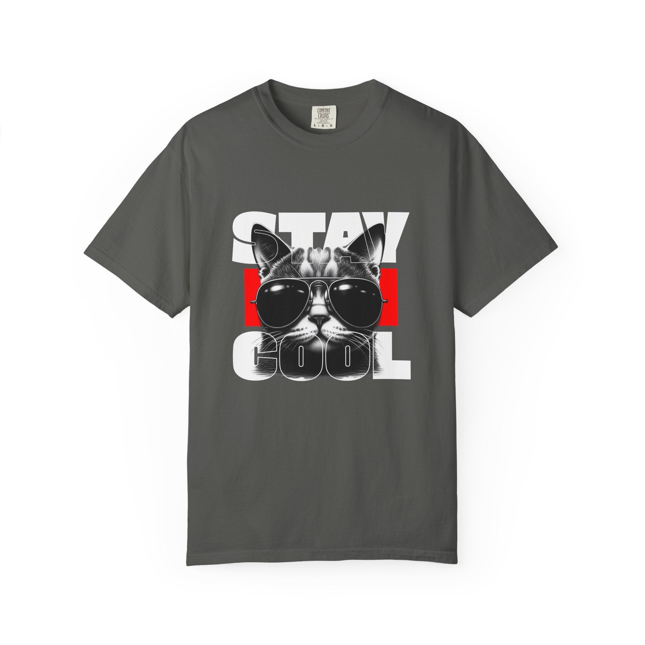 Stay Cool Cat T-Shirt — Retro Sunglasses Graphic Tee
