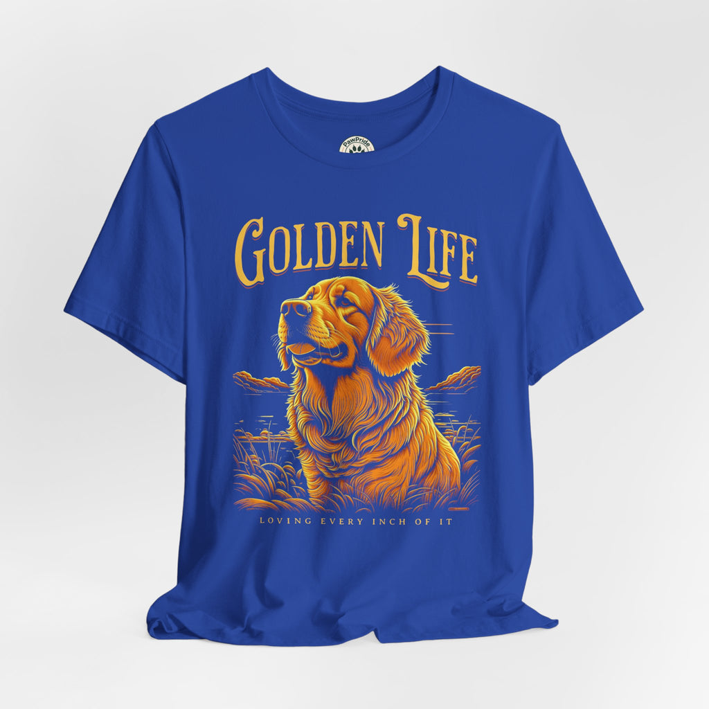 Golden Life Golden Retriever T-Shirt — "Golden Life" Graphic Tee for Dog Lovers