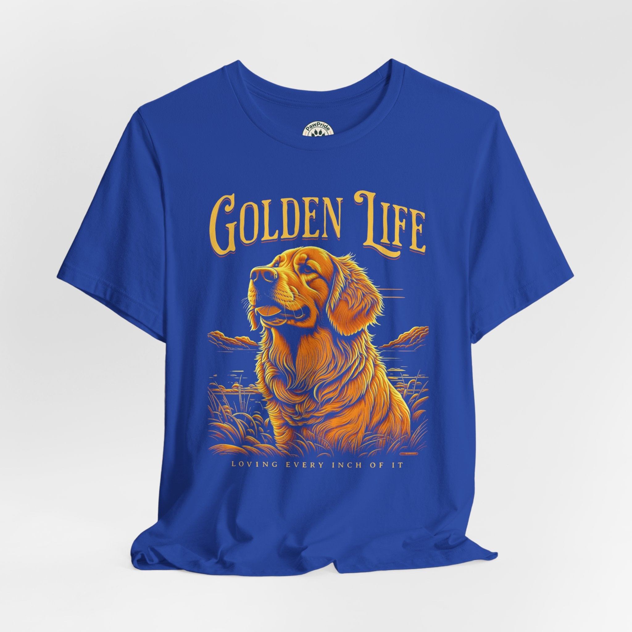 Golden Life Golden Retriever T-Shirt — "Golden Life" Graphic Tee for Dog Lovers