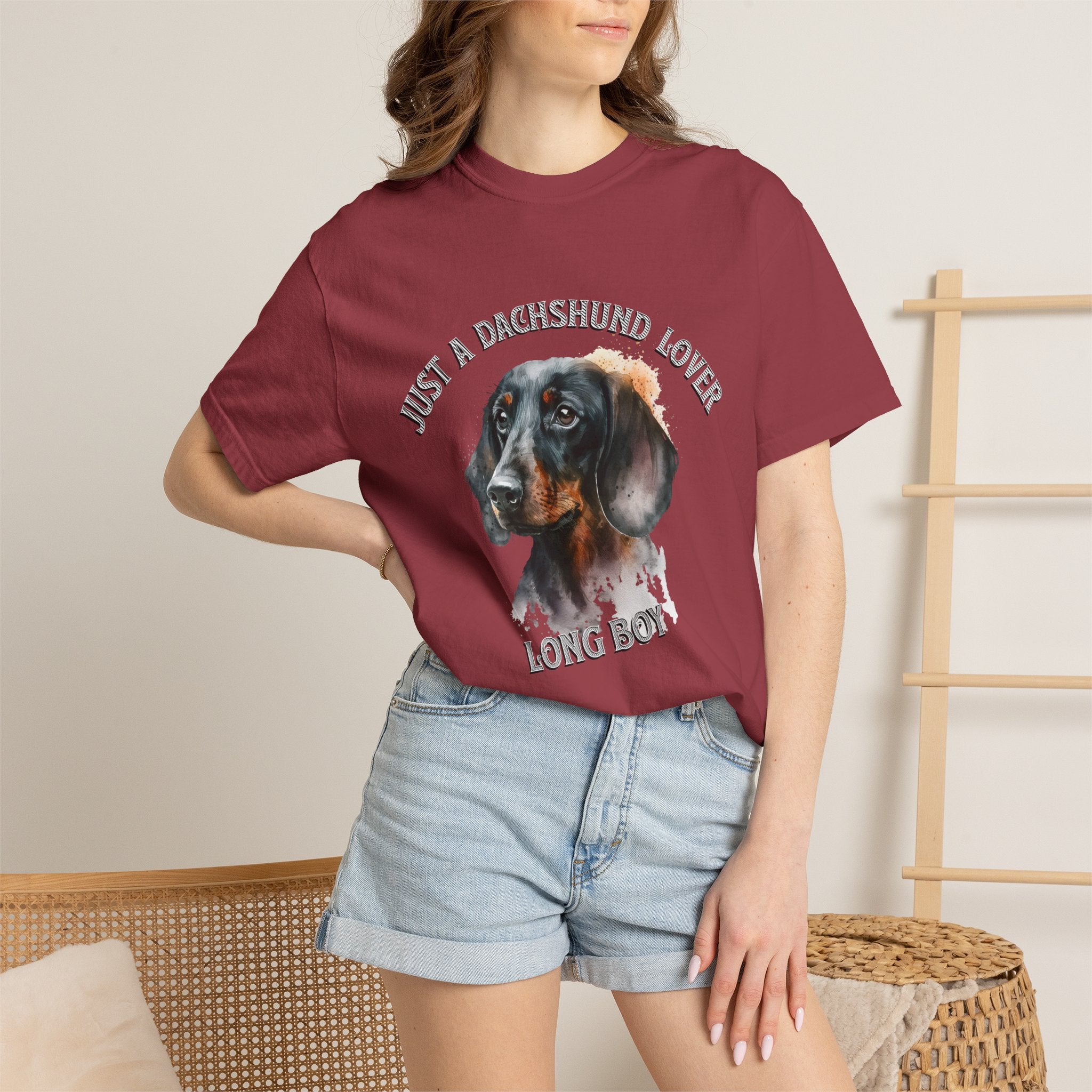 Dachshund Lover T‑Shirt — "Just a Dachshund Lover, Long Boy" Graphic Tee