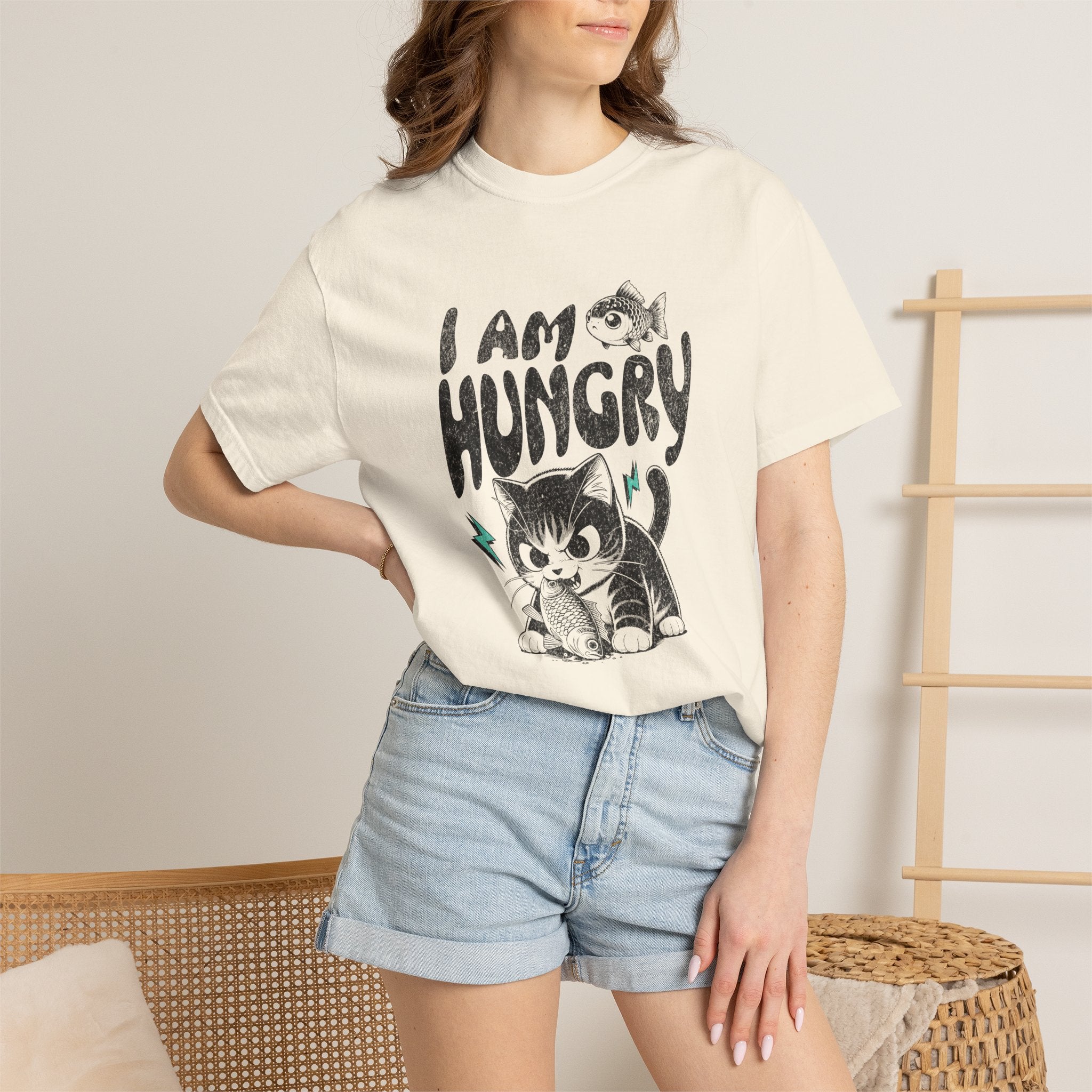 I Am Hungry Cat T-Shirt — Cute Kitten Graphic Tee
