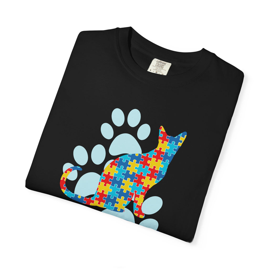 Autism Awareness Puzzle Cat T-Shirt — Support & Awareness Tee