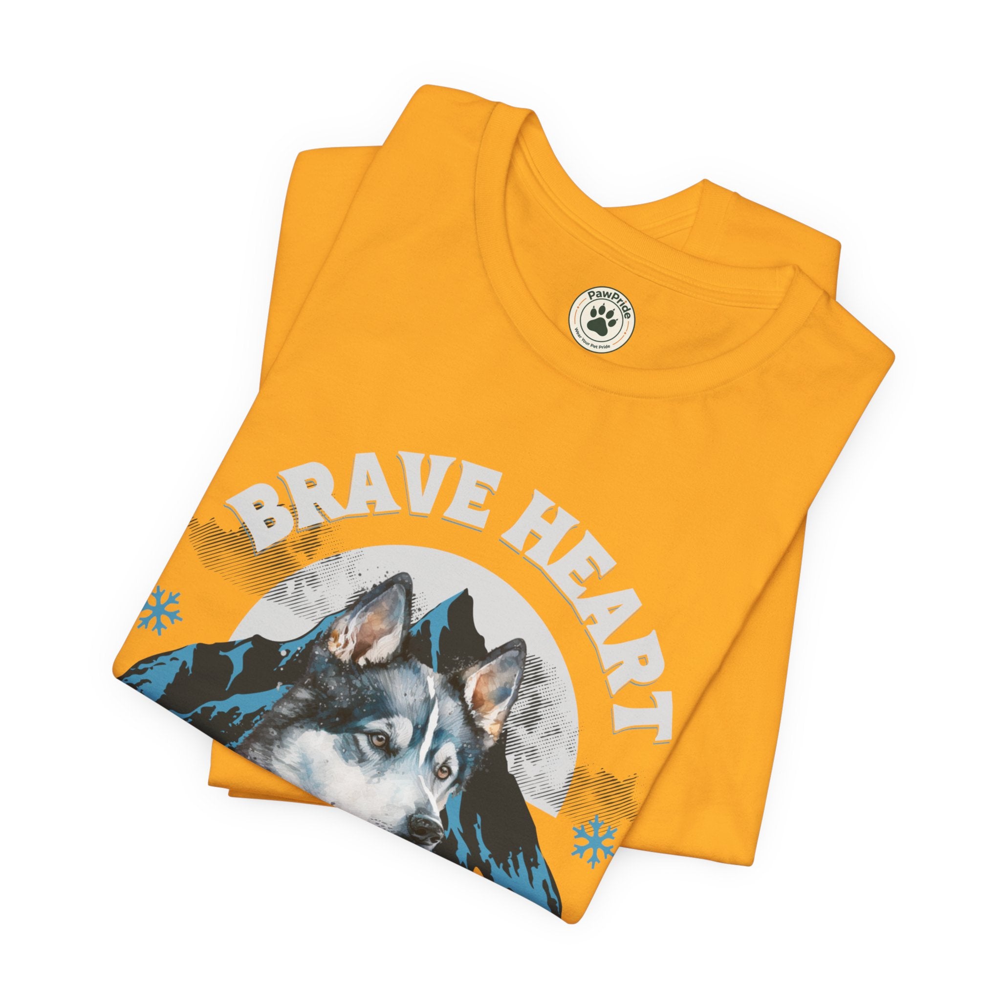Husky T-Shirt "Brave Heart Loyal Soul" – Wildlife Mountain Graphic Tee
