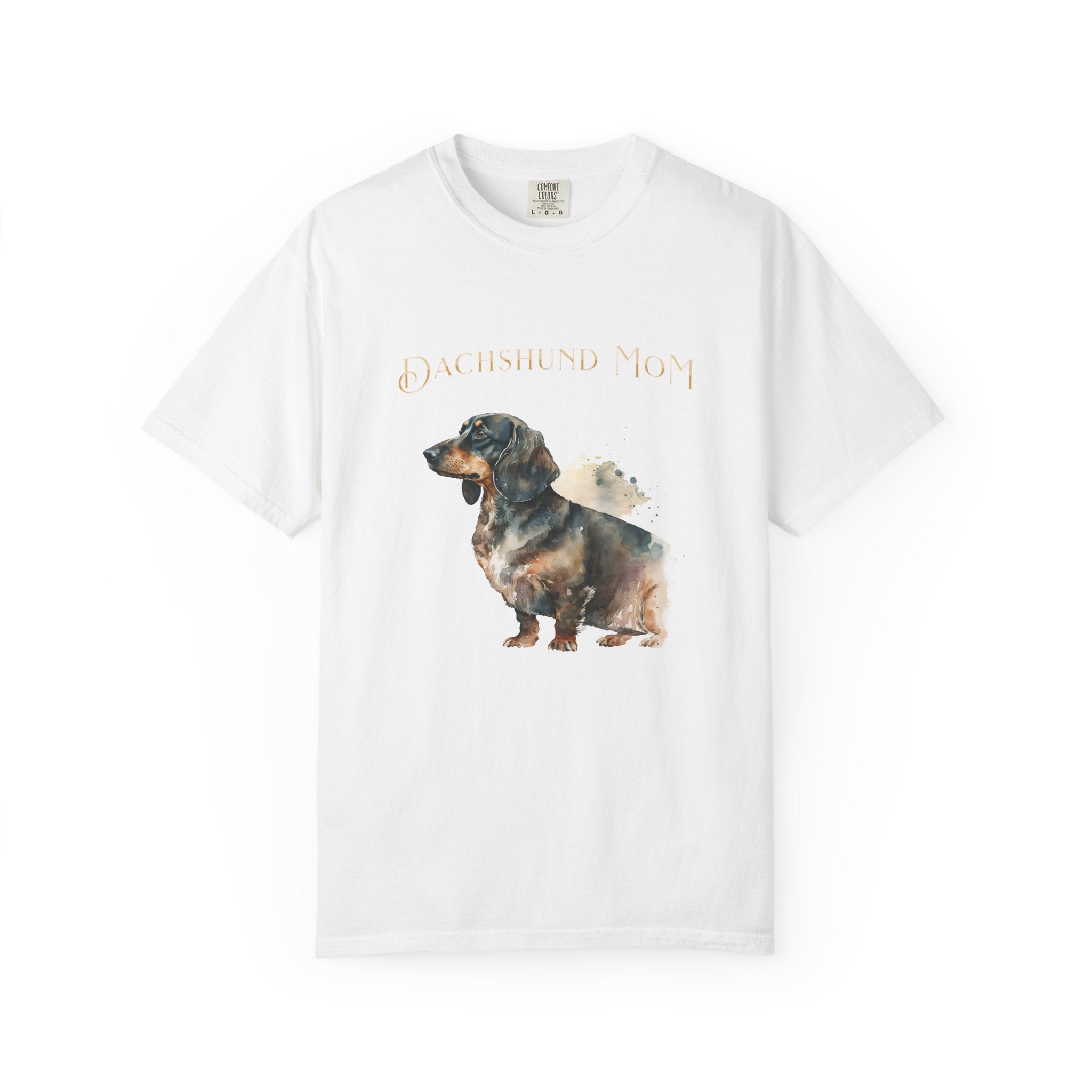 Dachshund Mom T-Shirt — Watercolor Dachshund Graphic Tee