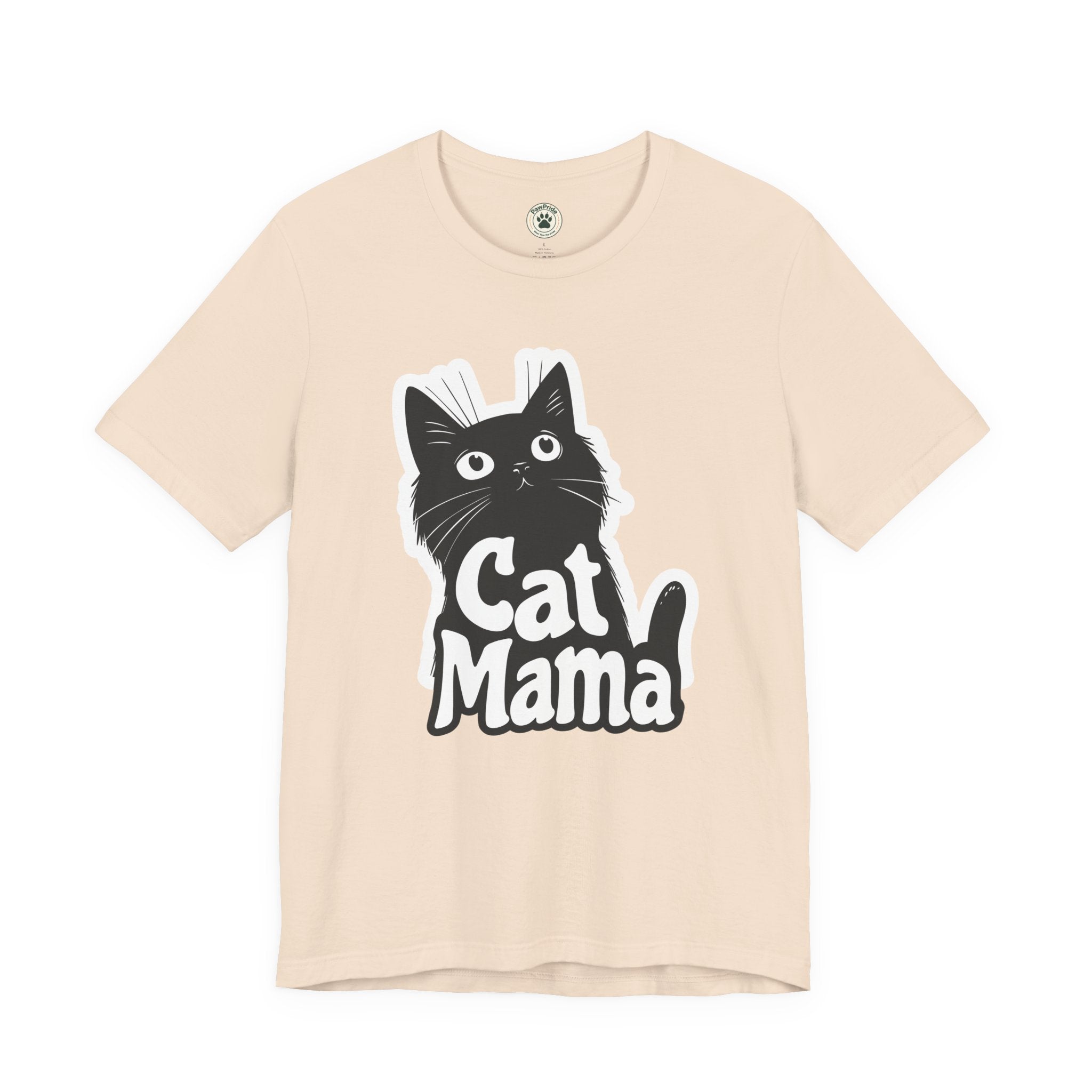 Cat Mama T-Shirt – Cute Black Cat Graphic Tee for Cat Lovers