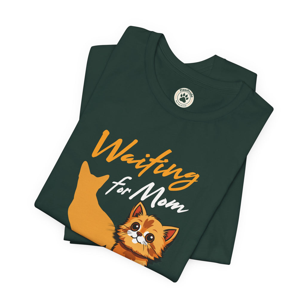 Waiting for Mom Cat T-Shirt — Cute Rescue Kitten Graphic Tee