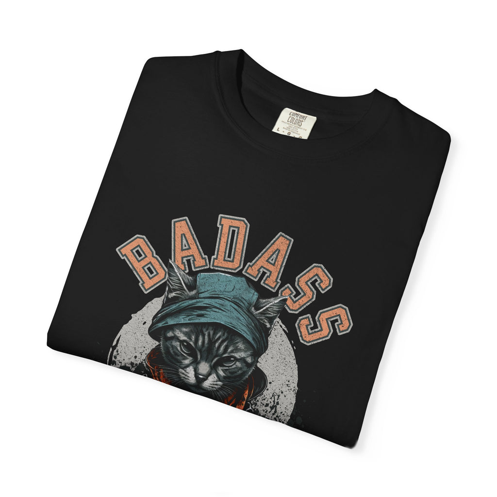 Badass Cat Dad T-Shirt — Graphic Cool Cat Father Tee