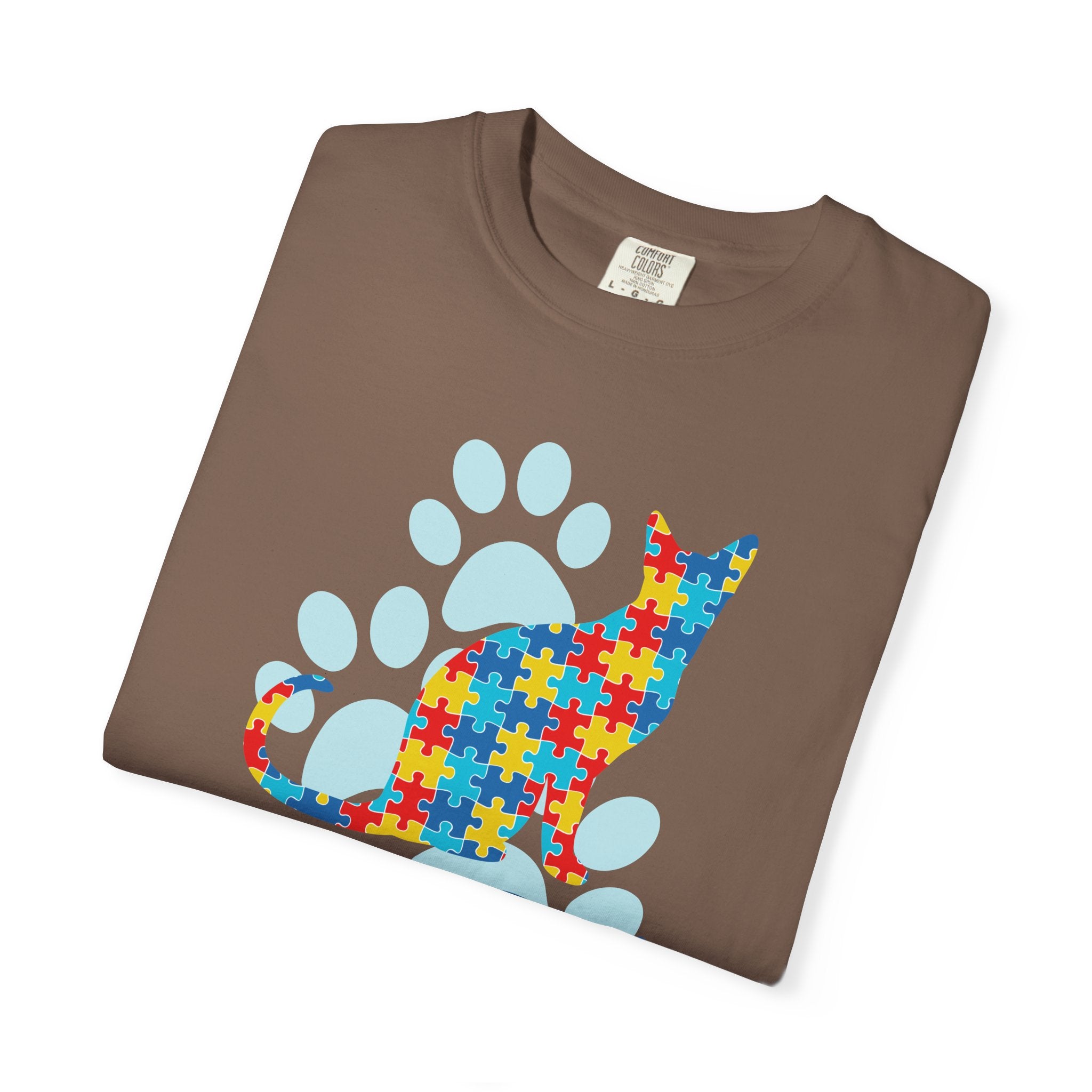 Autism Awareness Puzzle Cat T-Shirt — Support & Awareness Tee