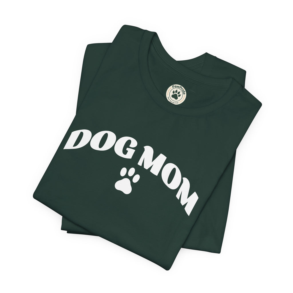 Dog Mom T-Shirt – Retro Paw Print Tee for Dog Lovers, Pet Mom Gift