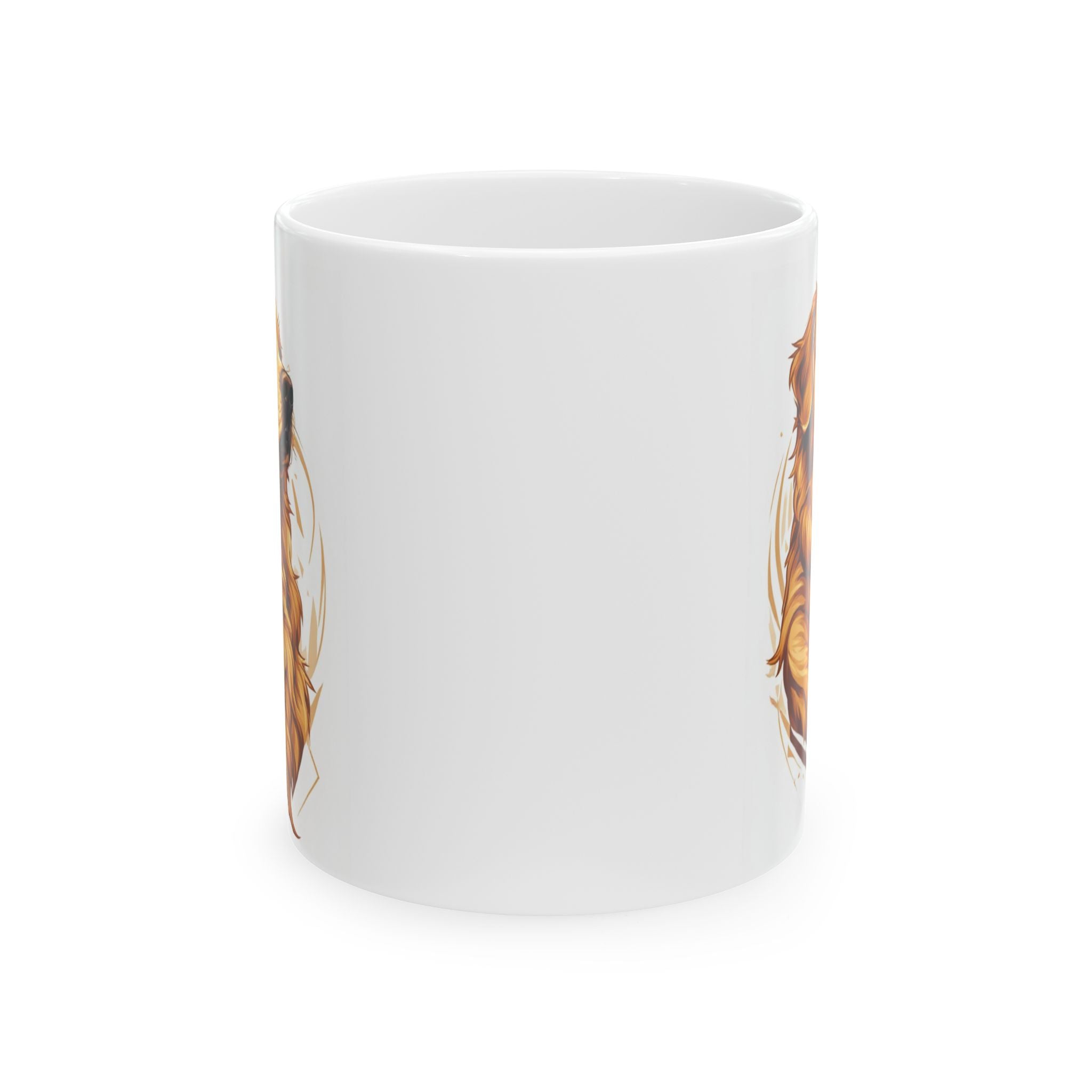 Astrology Leo Zodiac Ceramic Mug — Cute Sunflower Leo Design (11oz & 15oz)