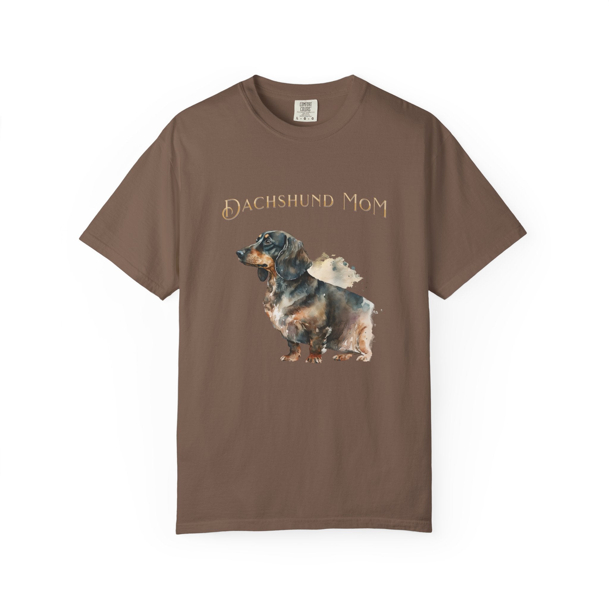 Dachshund Mom T-Shirt — Watercolor Dachshund Graphic Tee