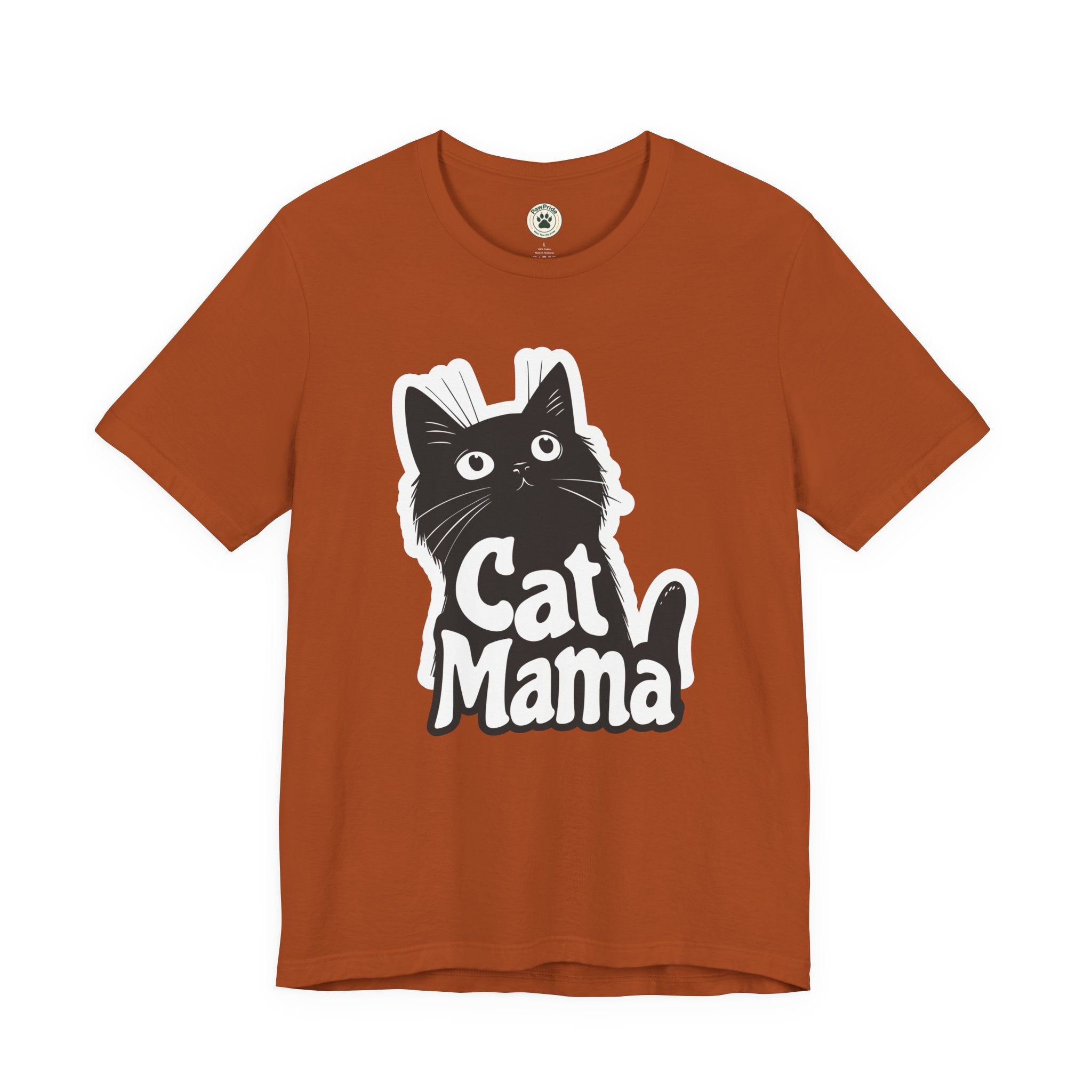 Cat Mama T-Shirt – Cute Black Cat Graphic Tee for Cat Lovers
