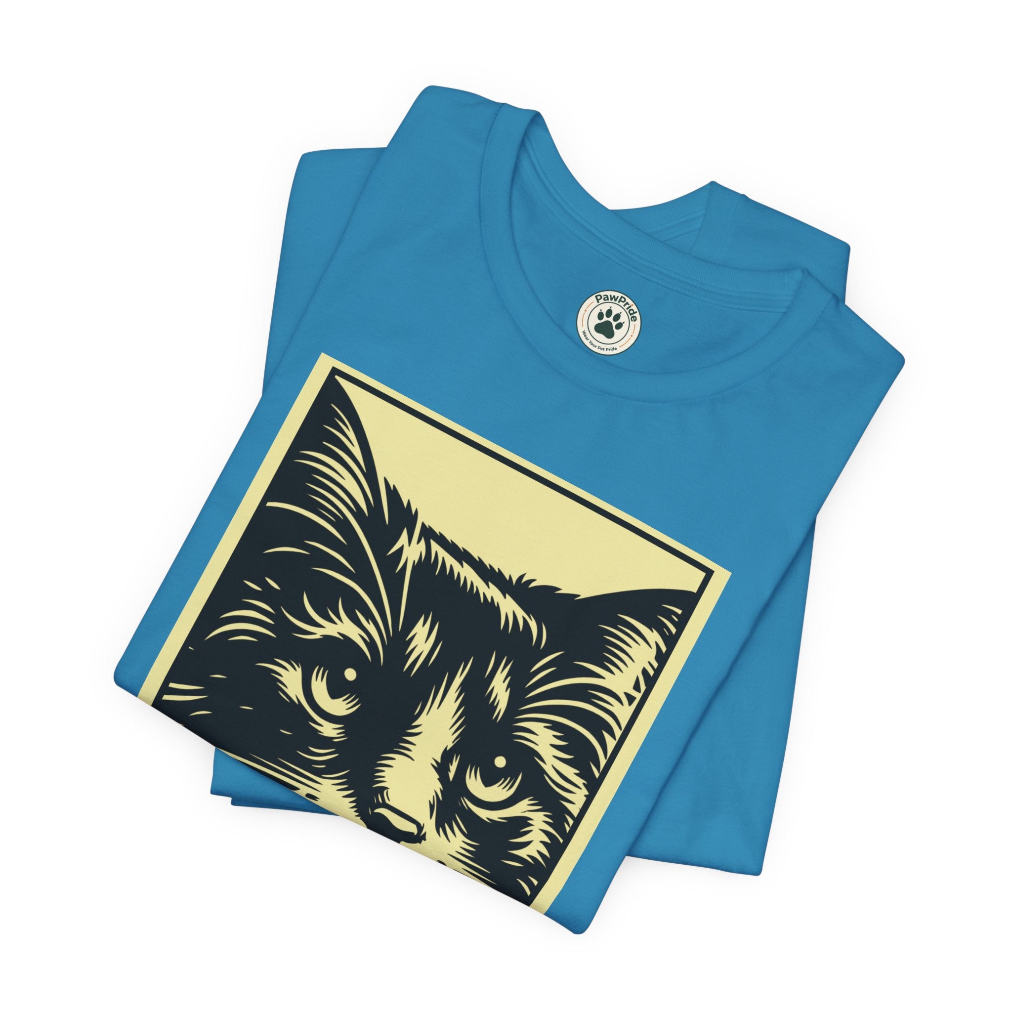 Meow Cat Portrait Tee — Graphic Cat Shirt