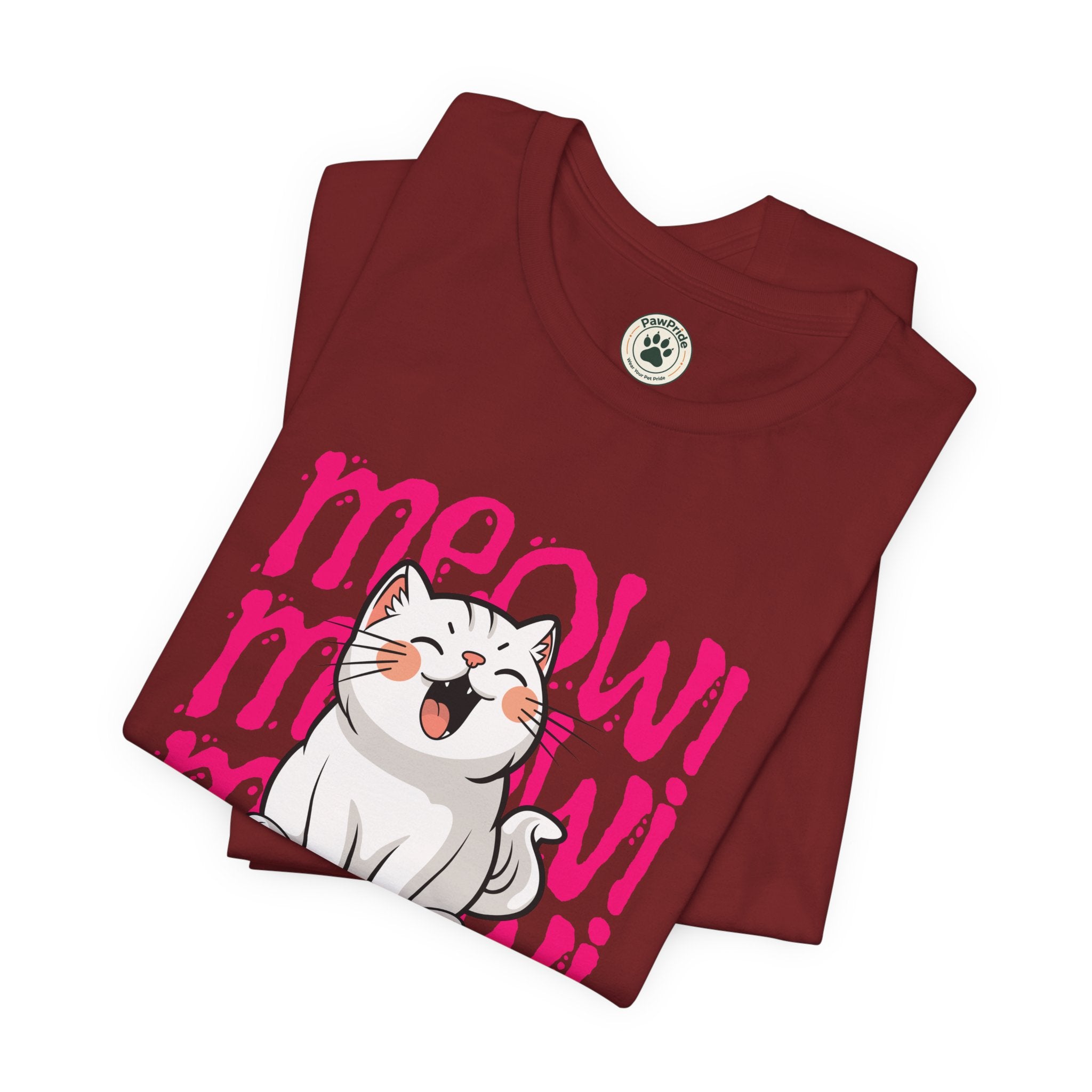 Meow Cat Graphic Tee — Cute Kawaii Cat "MEOW!" Shirt