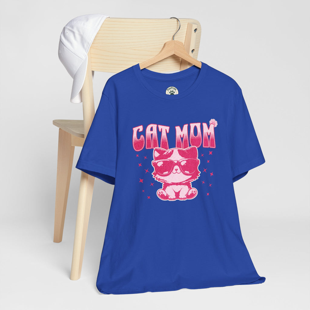 Cat Mom T-Shirt — Pink Cute Cat Graphic Tee