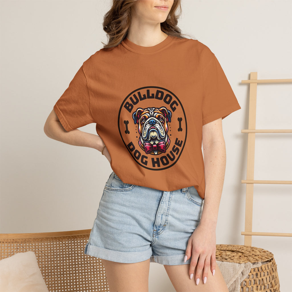 Bulldog Dog House T-Shirt — Vintage Bulldog Logo Tee