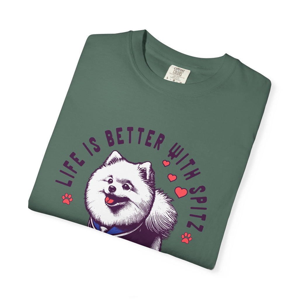 Spitz Love T-Shirt — "Life Is Better With Spitz" Cute Dog Graphic Tee