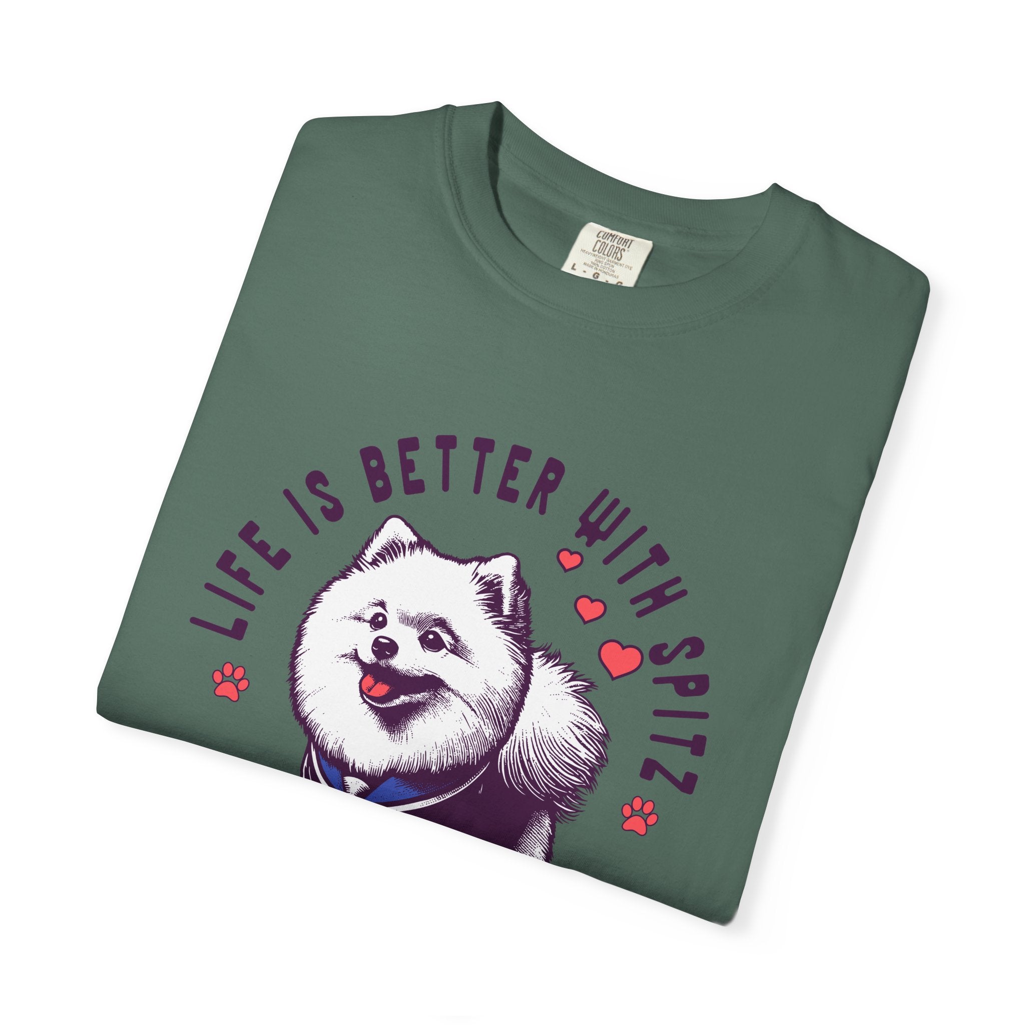 Spitz Love T-Shirt — "Life Is Better With Spitz" Cute Dog Graphic Tee