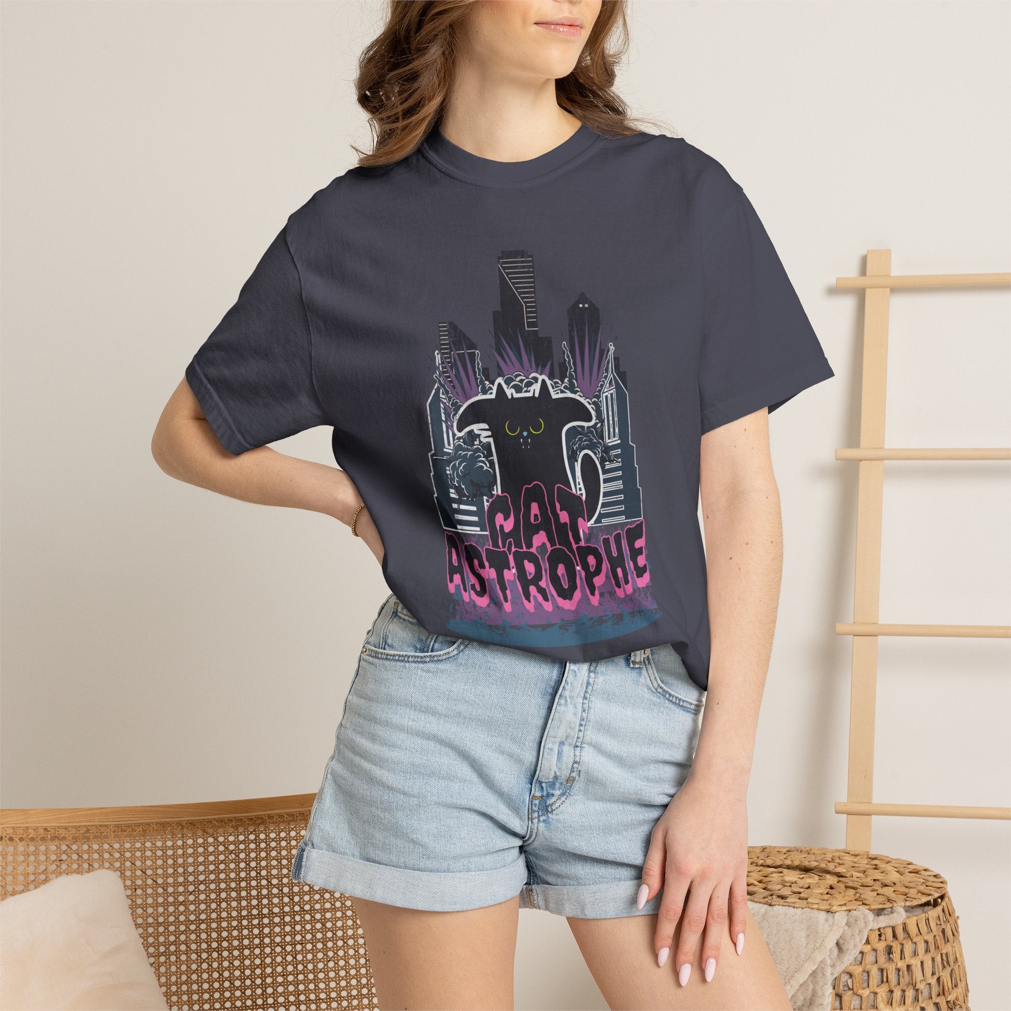 Astrophe Cityscape T-Shirt — Retro Monster Graphic Tee