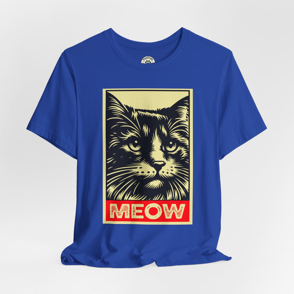 Meow Cat Portrait Tee — Graphic Cat Shirt