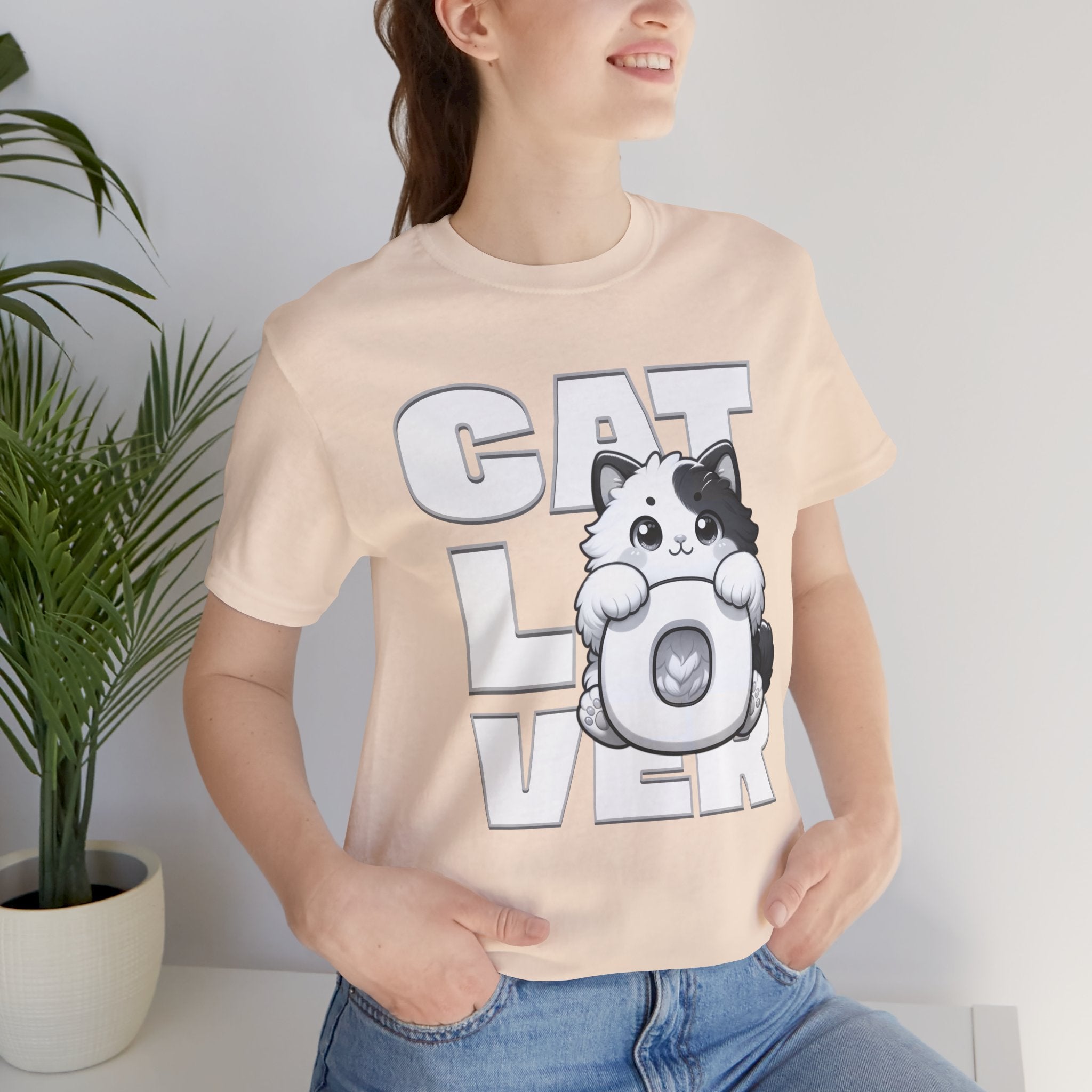 Cat Lover T‑Shirt — Cute Kitten Donut Graphic Tee for Cat Fans