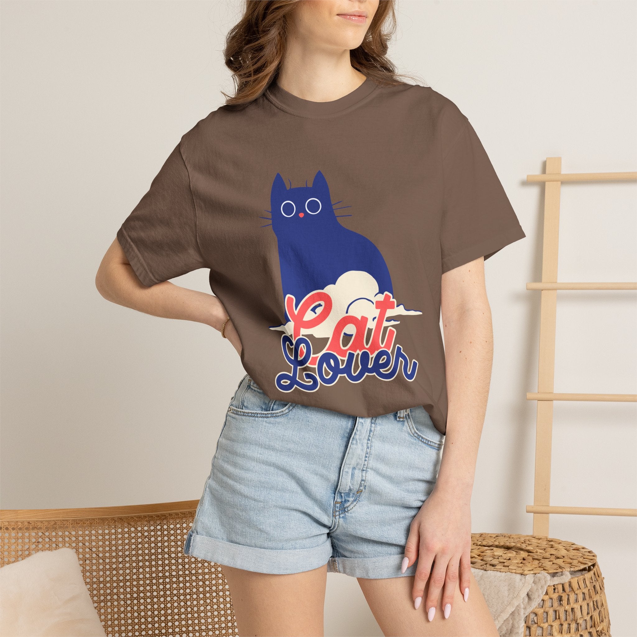 Cat Lover T-Shirt — Cute Retro Cat Graphic Tee