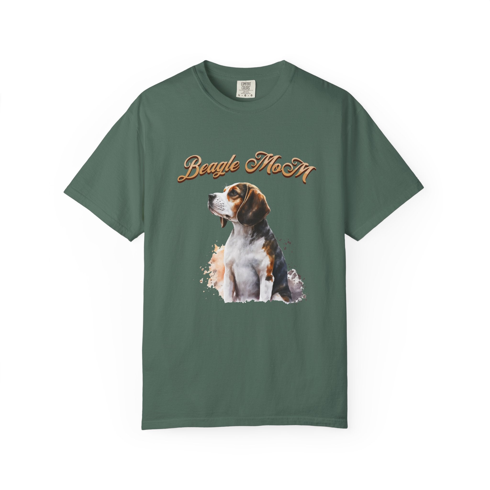 Beagle Mom T-Shirt — Watercolor Beagle Dog Tee for Dog Lovers